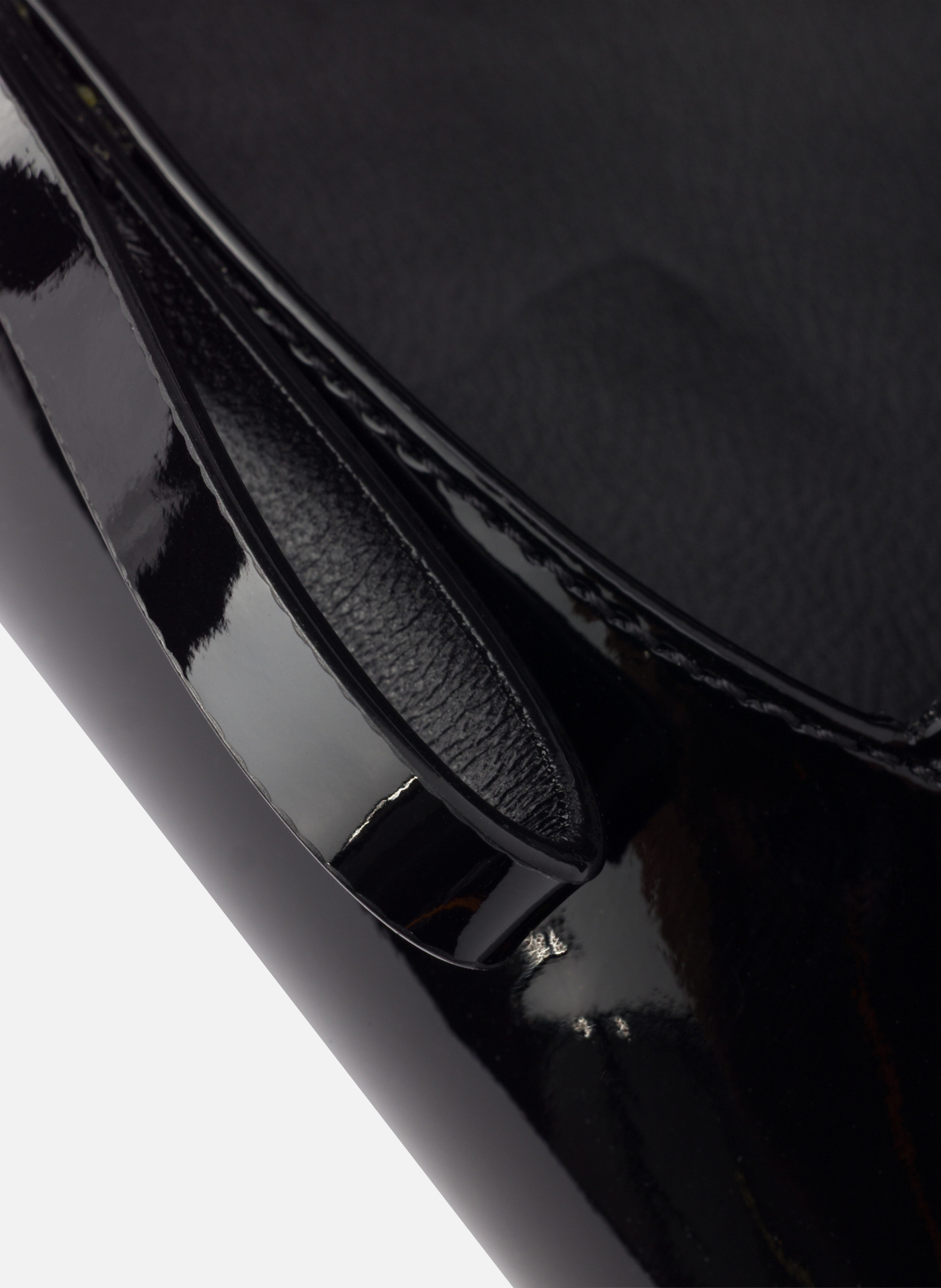 Escarpins à bride arrière en cuir verni PRADA Noir