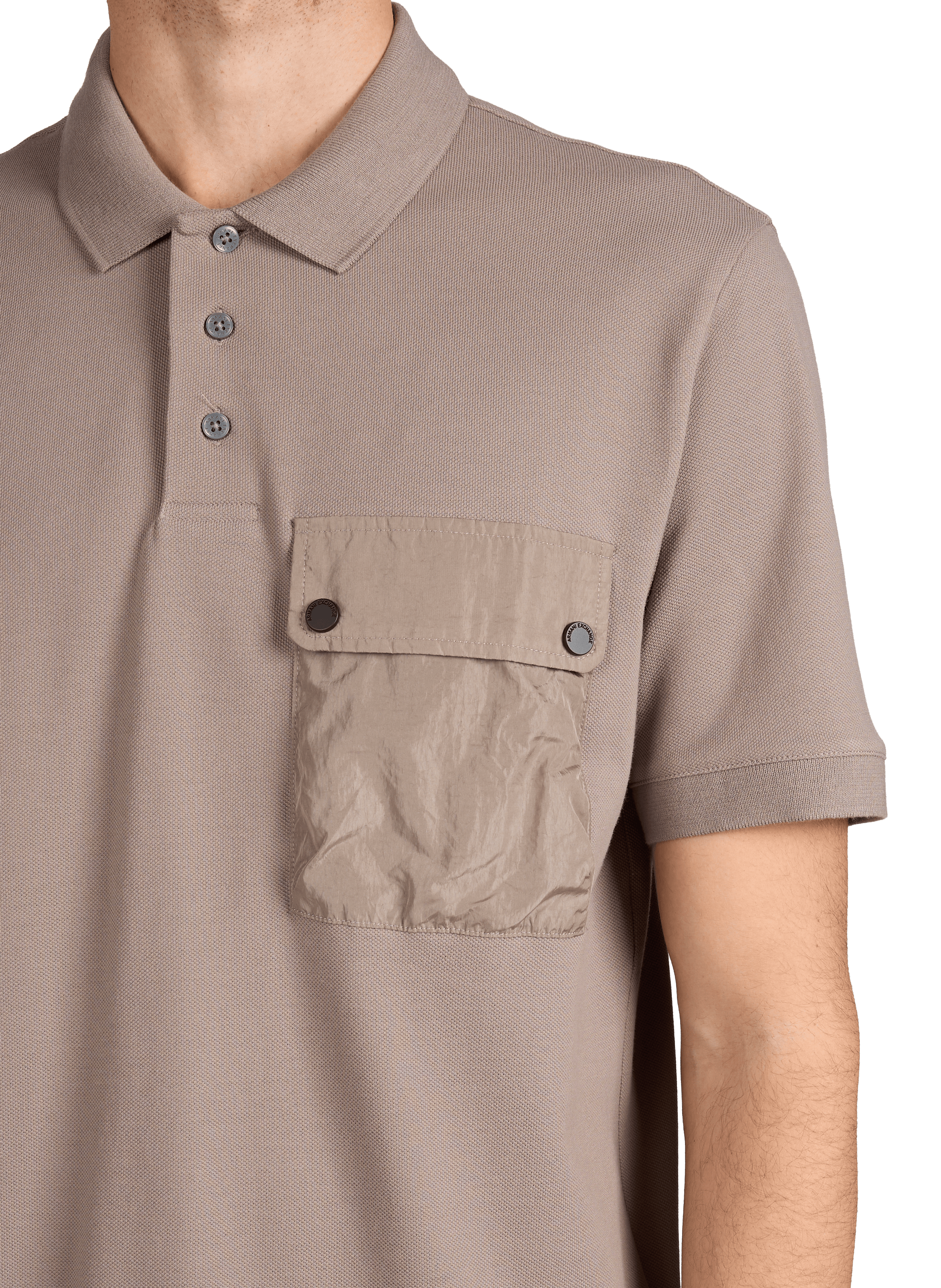 Polo en coton ARMANI EXCHANGE Beige