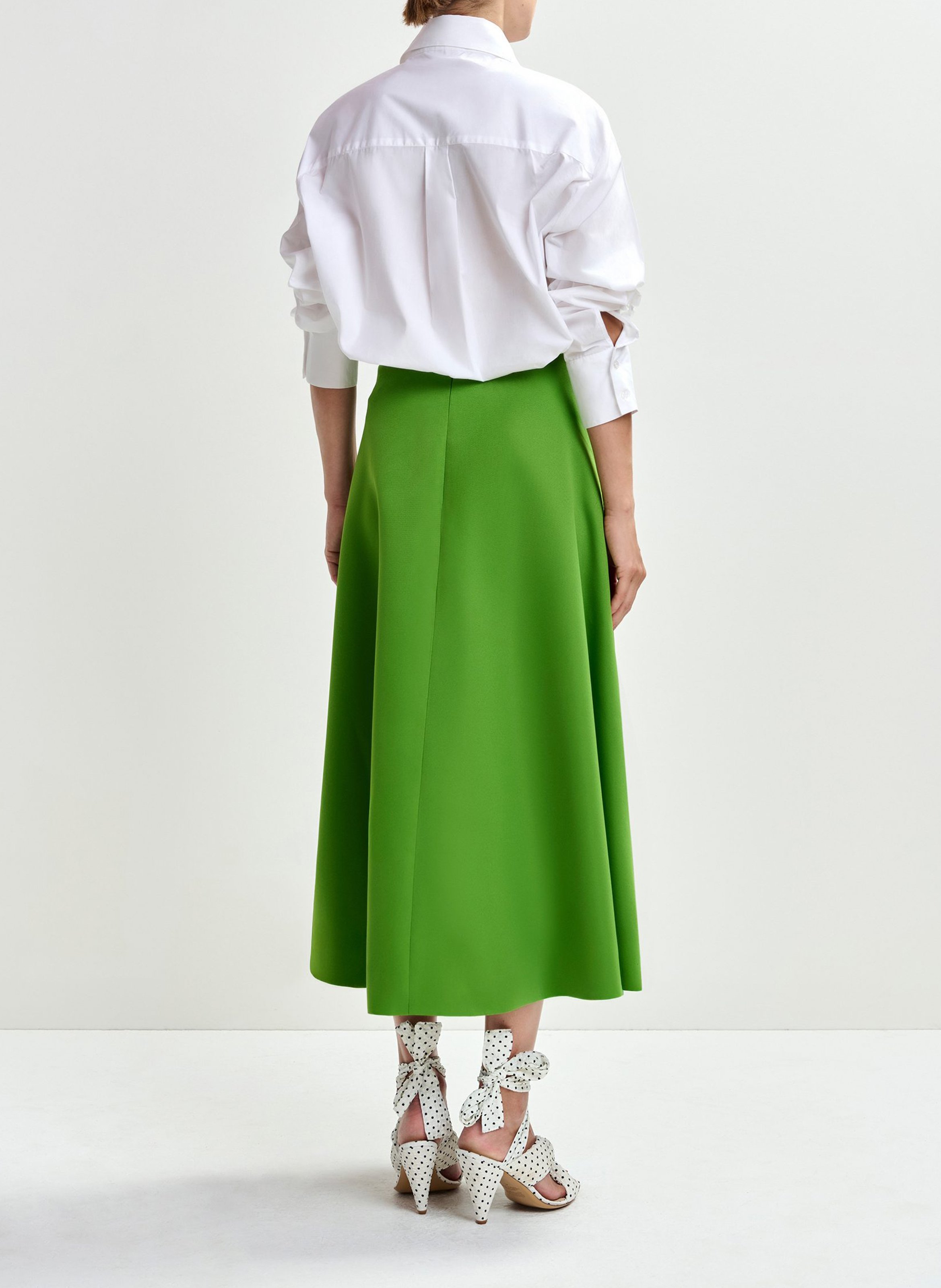 Chemise oversize à col rallongé unie Jomato ESSENTIEL ANTWERP Blanc