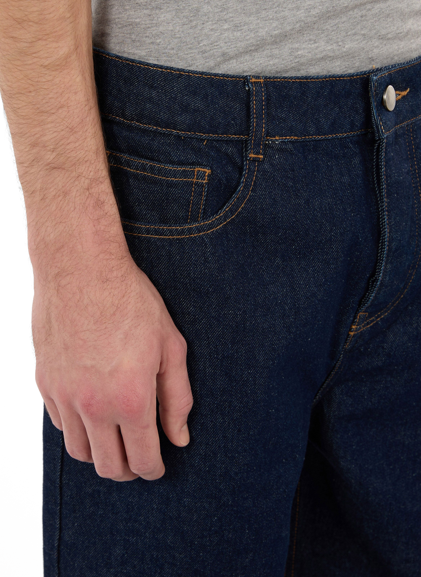 Straight-fit cotton jeans SAISON 1865 Blue