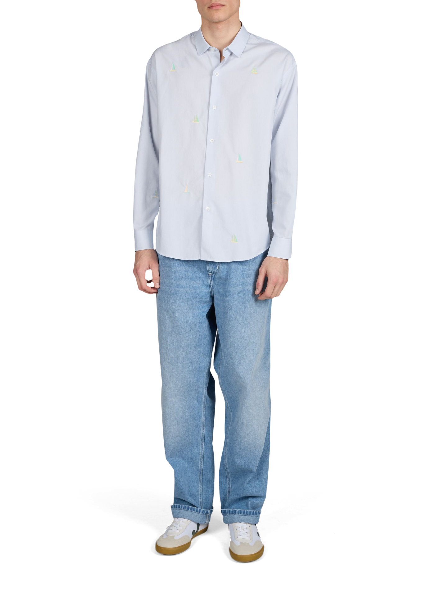 Chemise Breteuil Boat en coton MAISON LABICHE Bleu