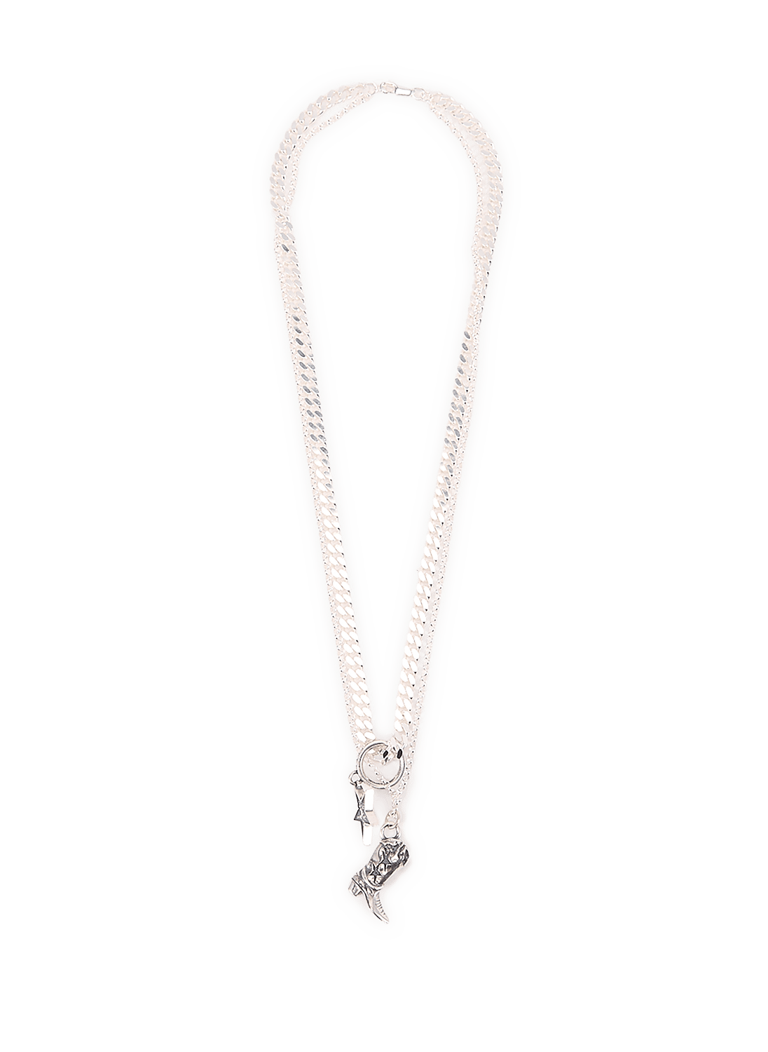 Chaîne double Boot en argent TWO JEYS Argent