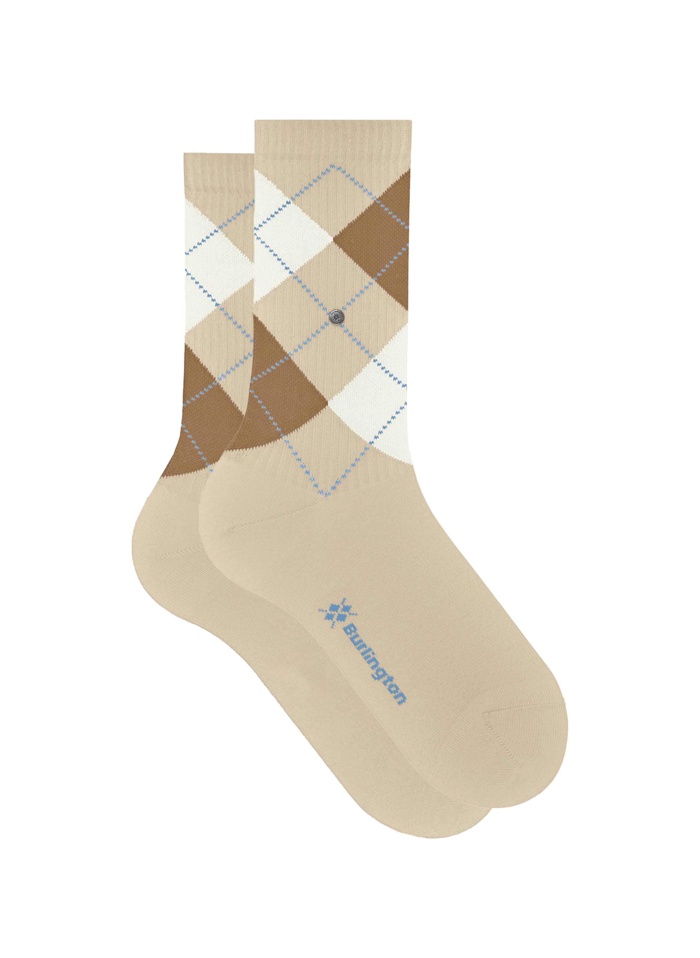 Calcetines de tenis geométricos BURLINGTON Beige