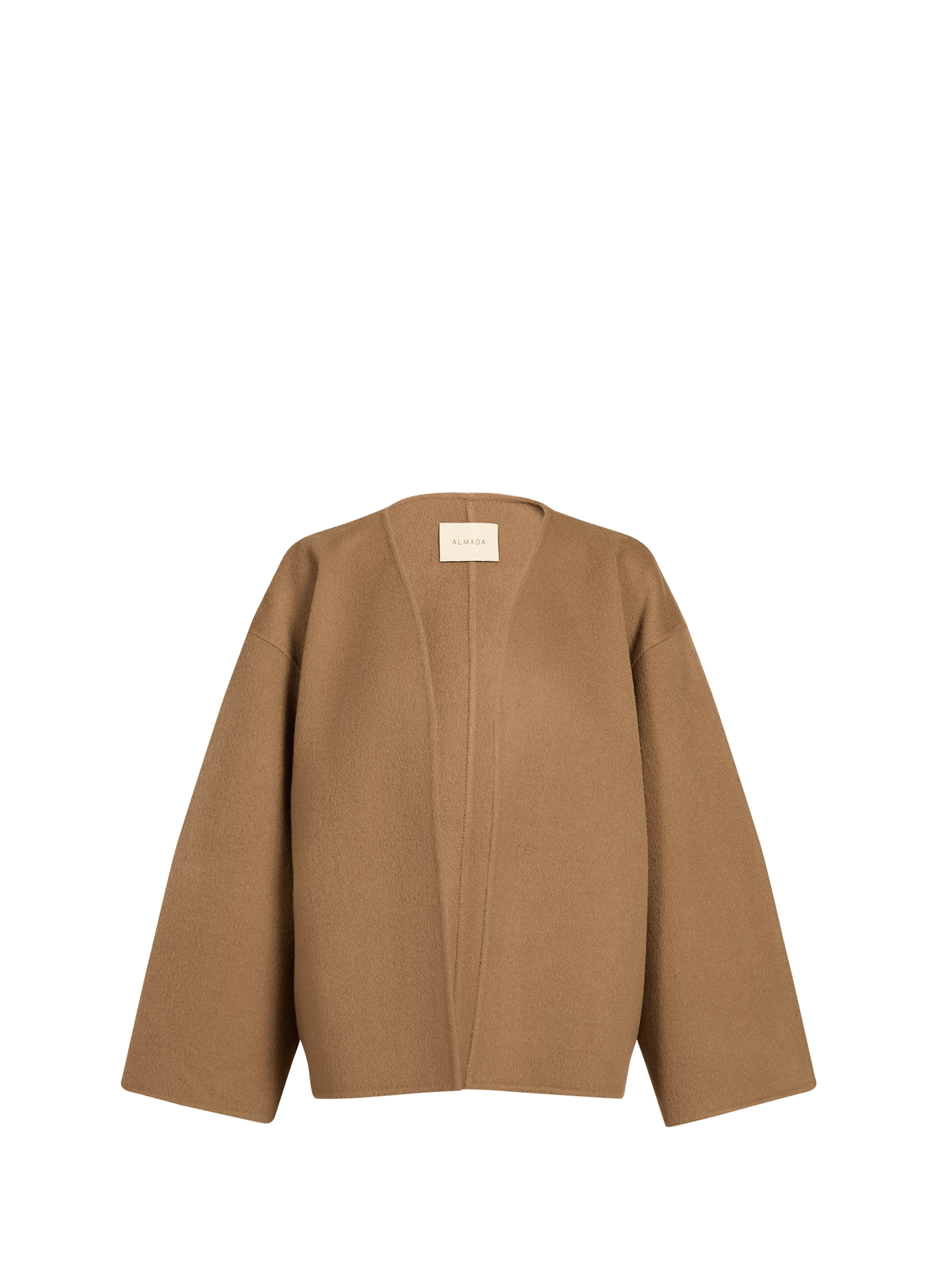 Short soft wool-blend coat ALMADA Brown