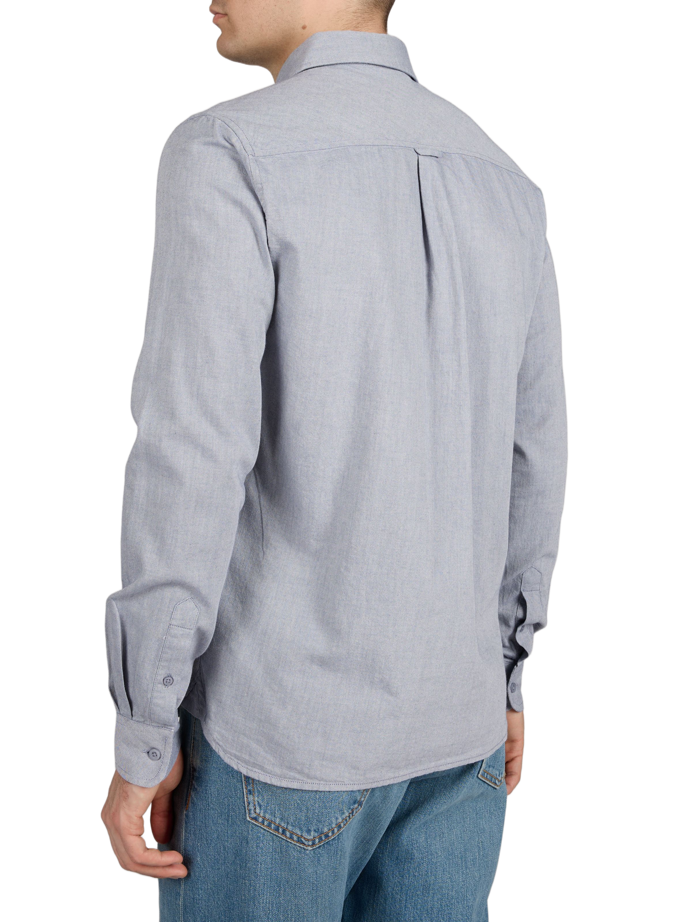 Chemise col classique en coton KNOWLEDGE COTTON Bleu