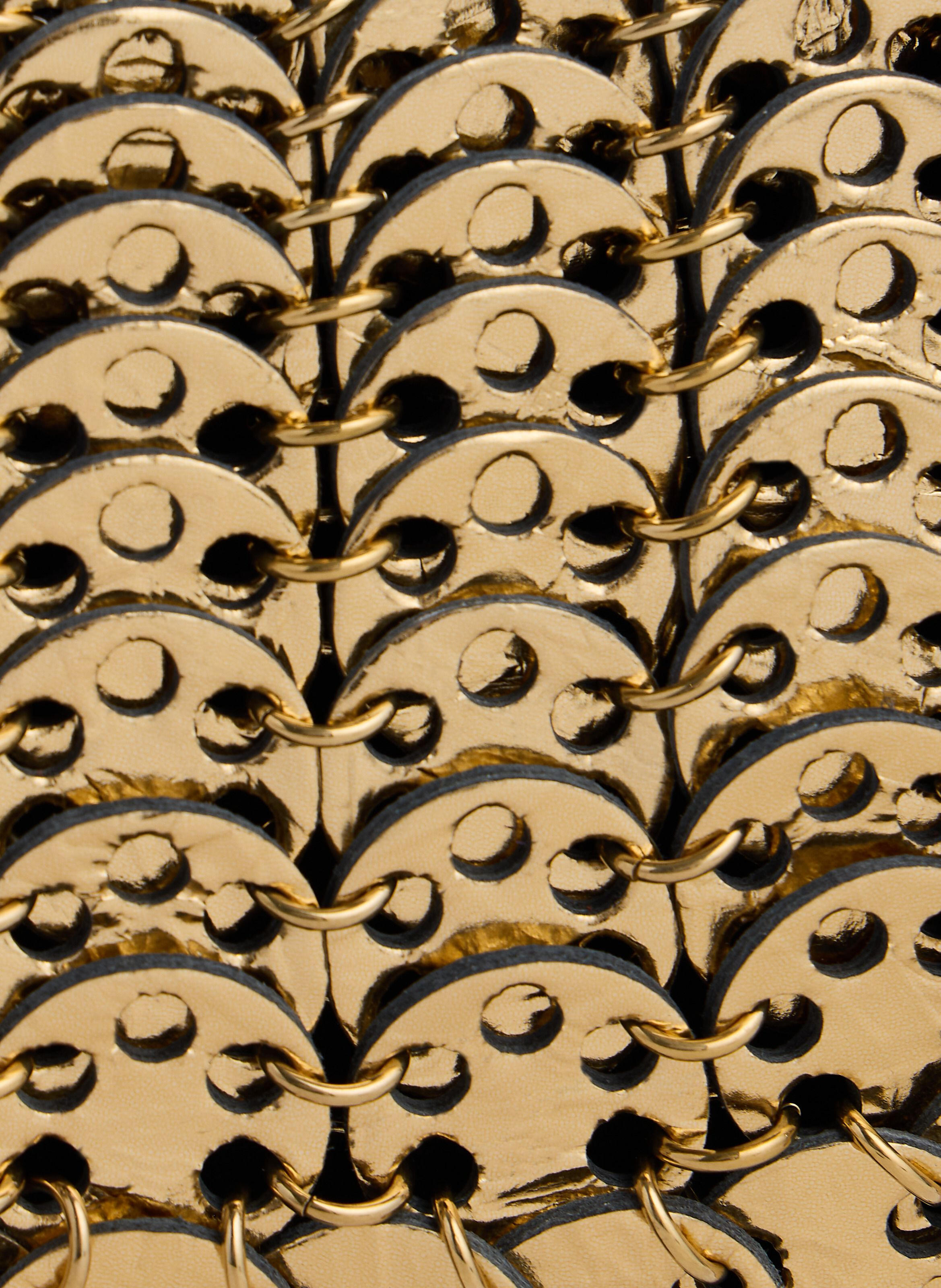 Sac moon flip en cuir réversible RABANNE Doré