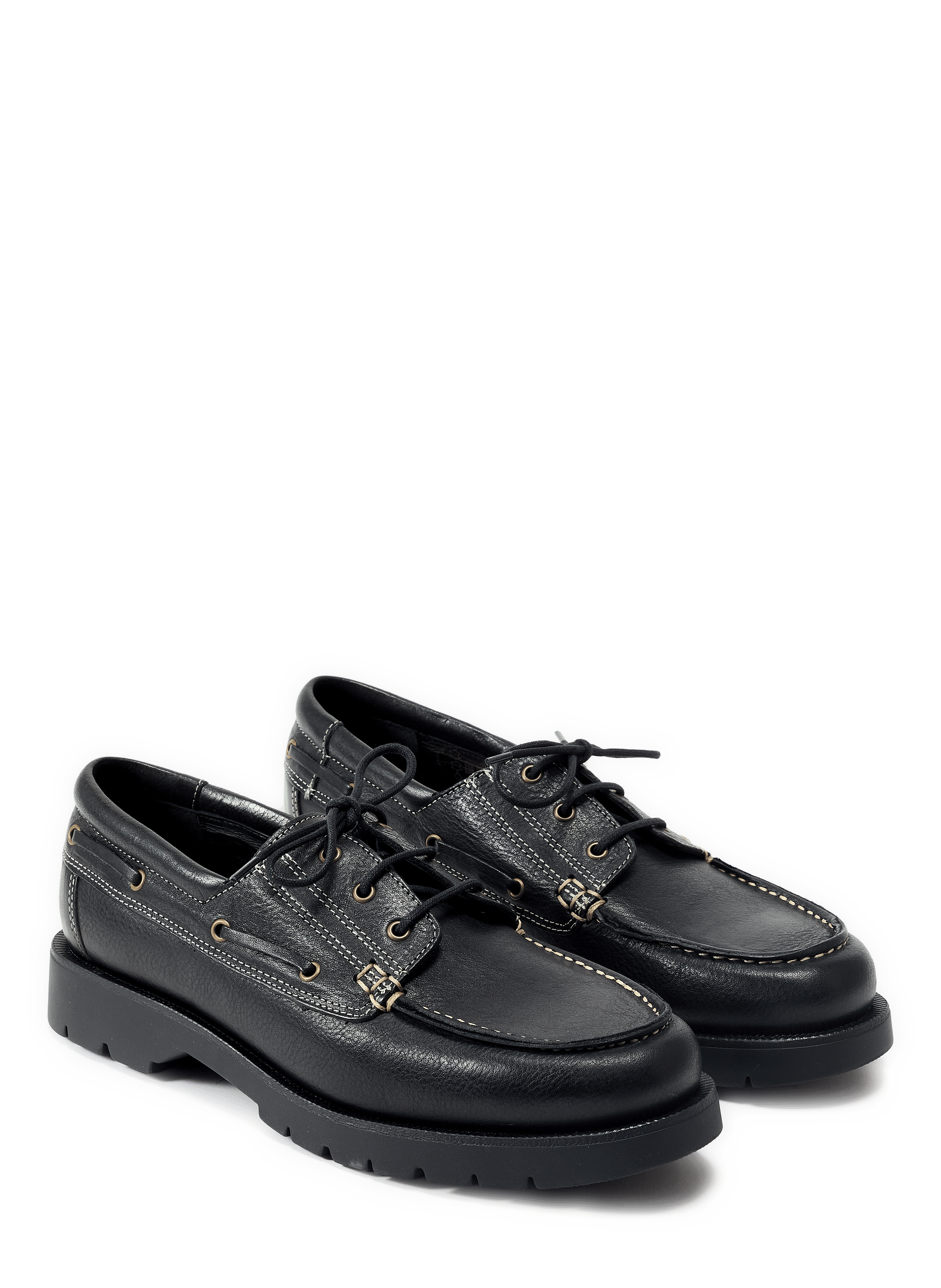 Calfskin leather loafers KLEMAN Black