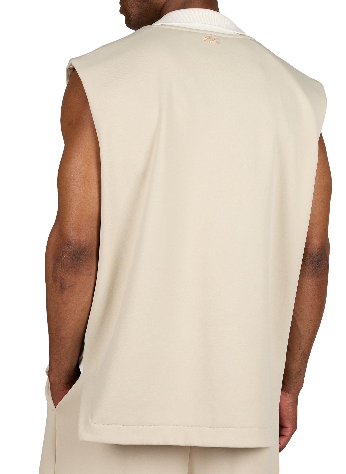 Ärmelloses Nardin Satin Stricktop LACOSTE Beige