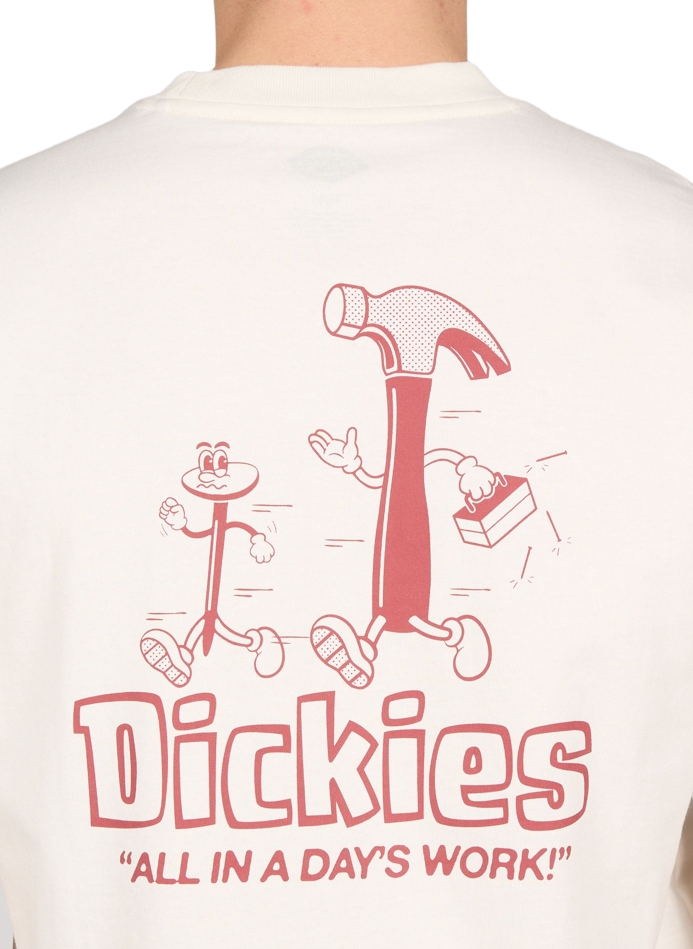 T-shirt imprimé en coton DICKIES Blanc