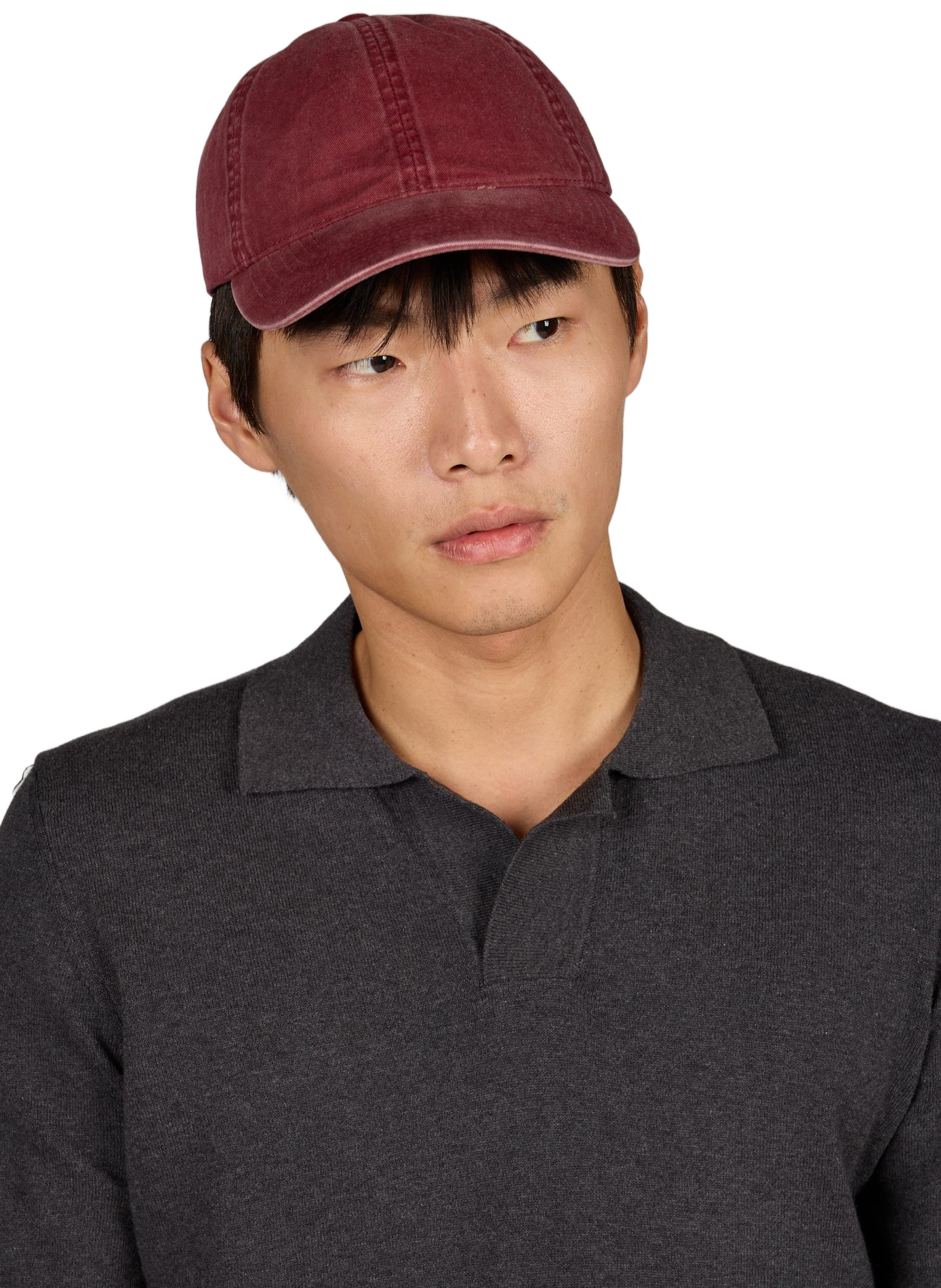 Solid cotton cap VARSITY Red