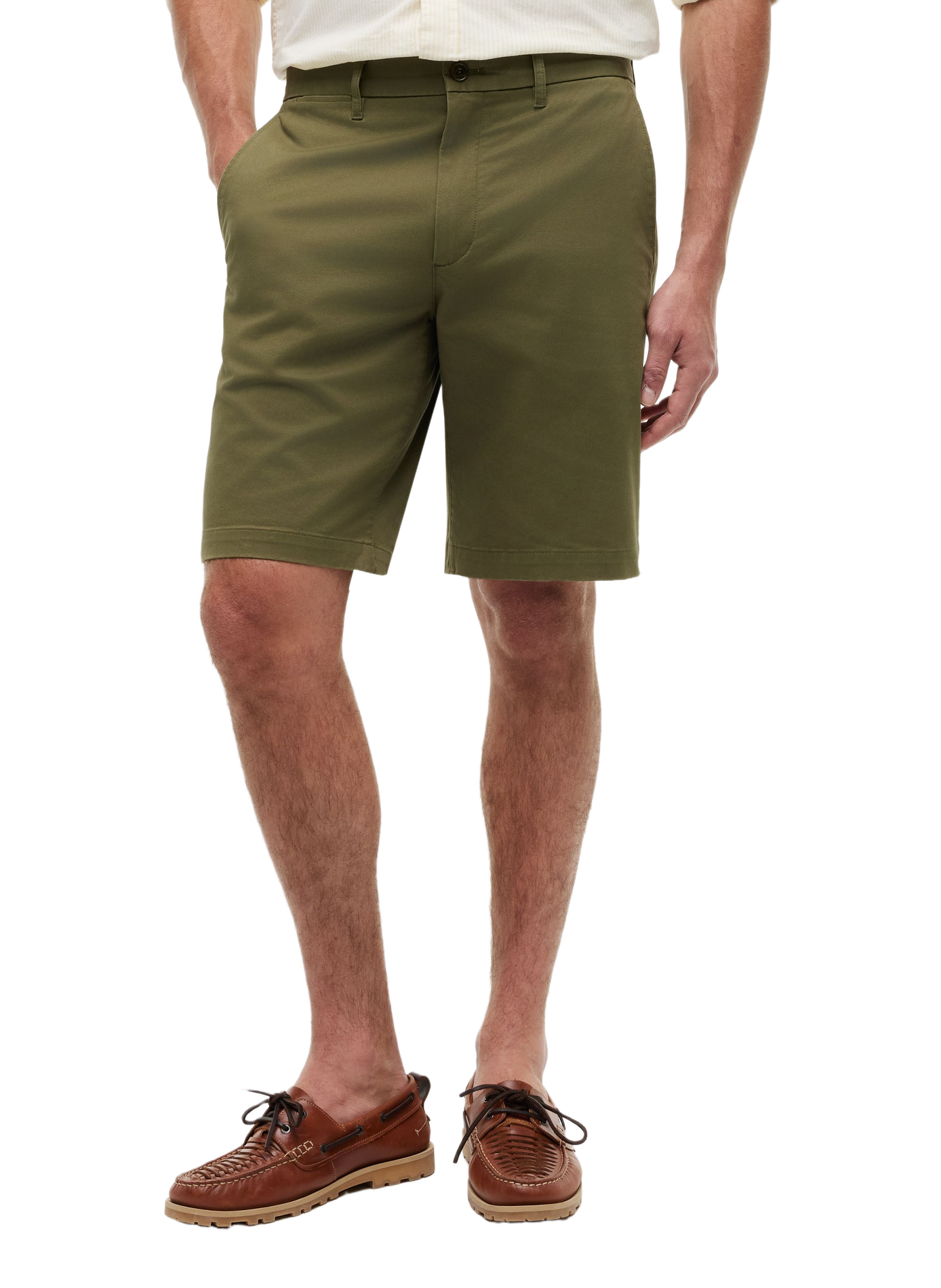 Chino Bermuda with logo in blended cotton TOMMY HILFIGER Green