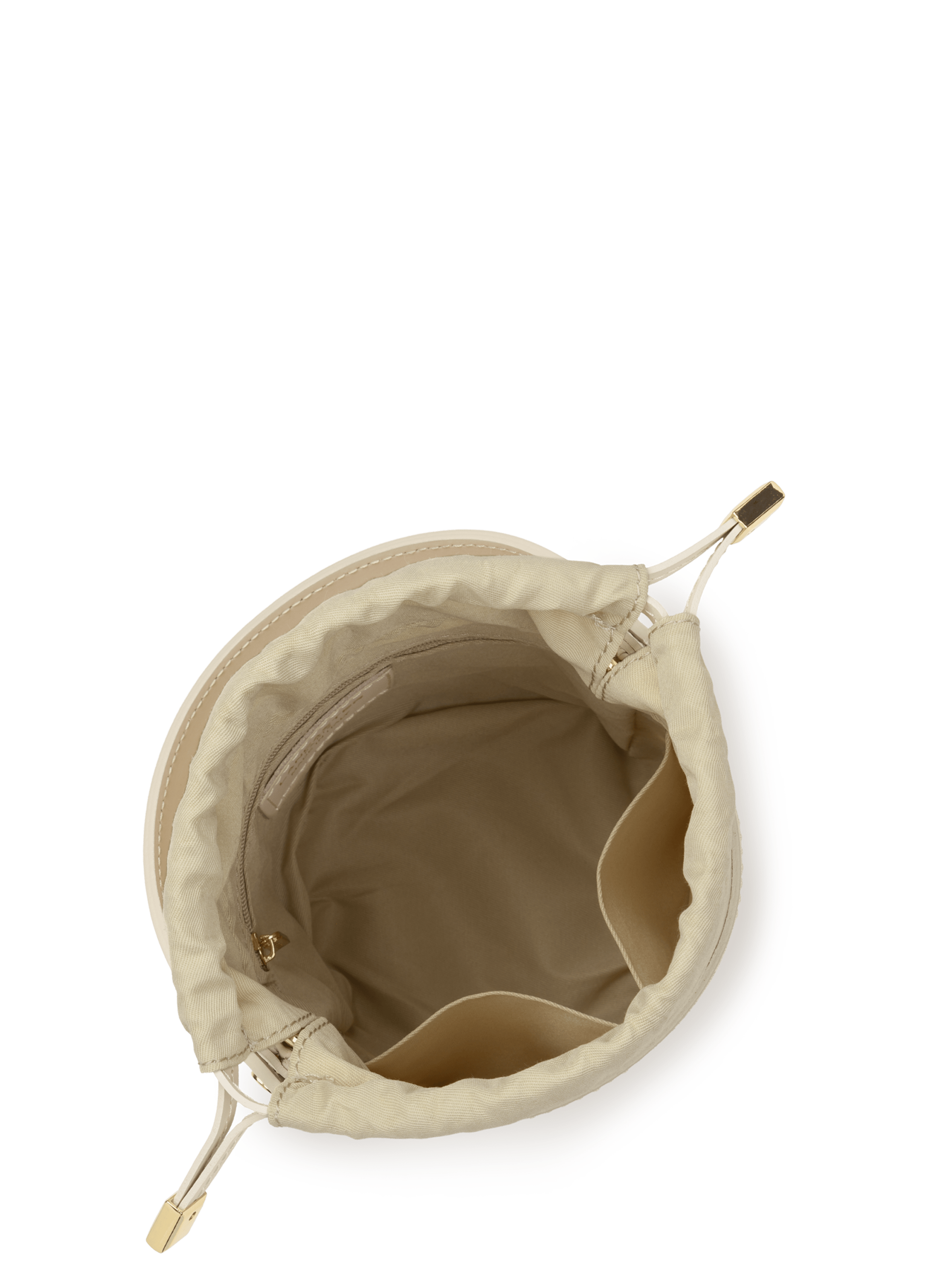 Petit sac seau - cannage rotin LANCASTER Beige