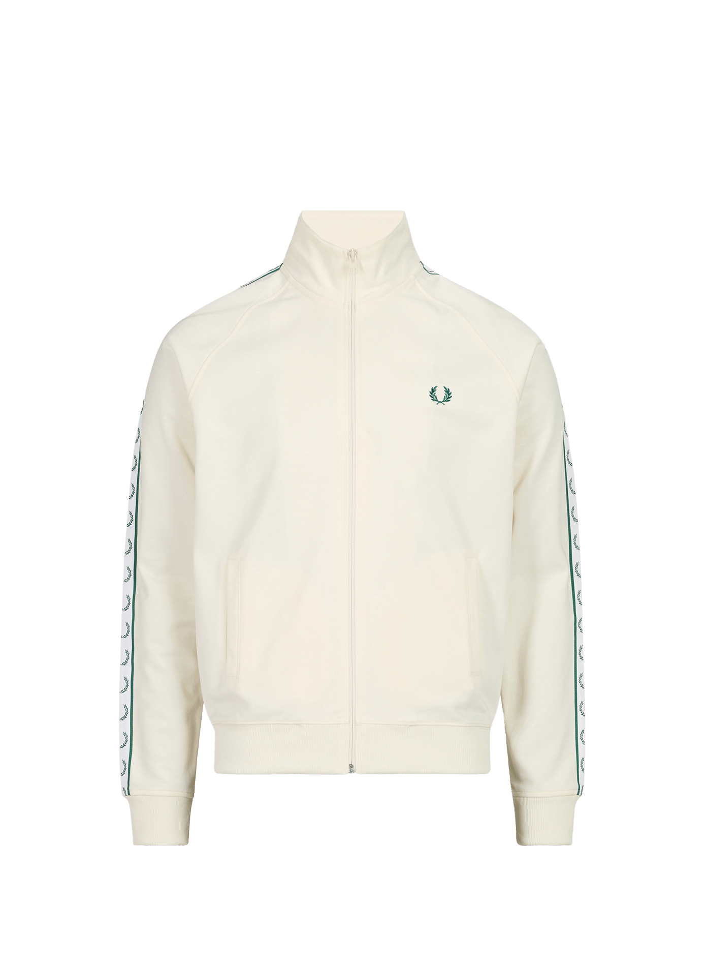 Veste de survêtement à bandes contrastantes aux manches FRED PERRY Beige