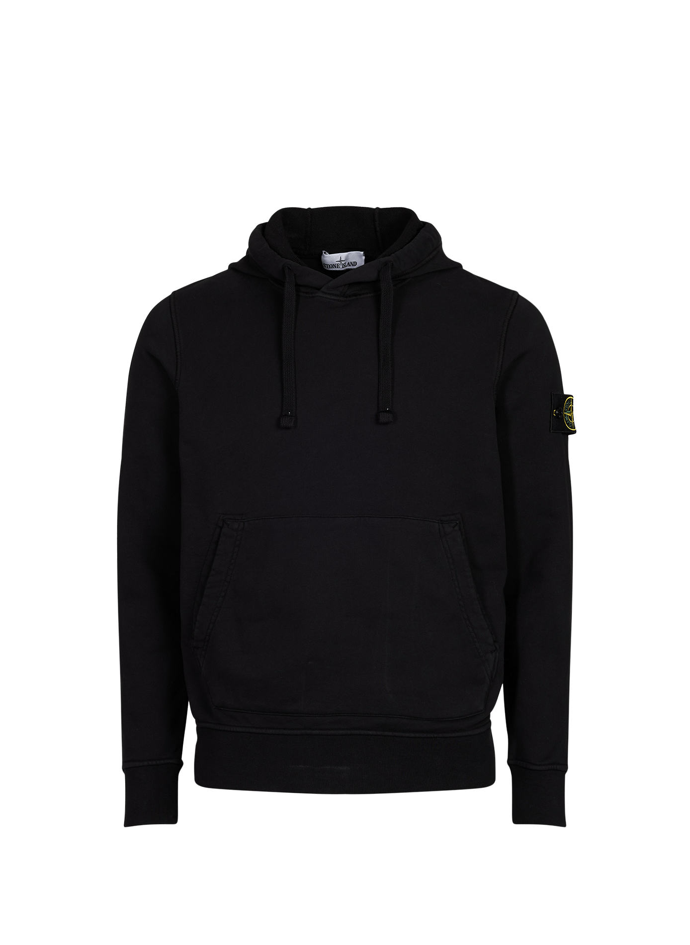 Einfarbiger Kapuzenpullover STONE ISLAND Schwarz