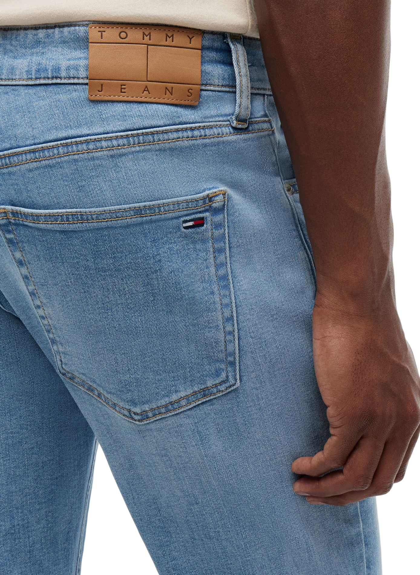 Washed straight-fit jeans TOMMY HILFIGER Blue