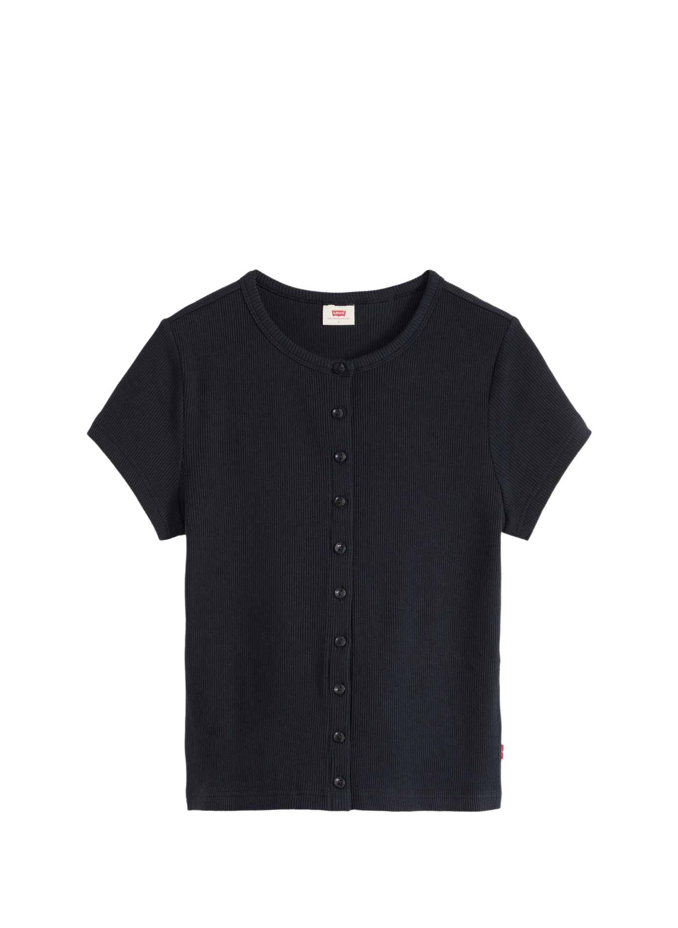 Short-sleeve button-up top Rory LEVI'S Black