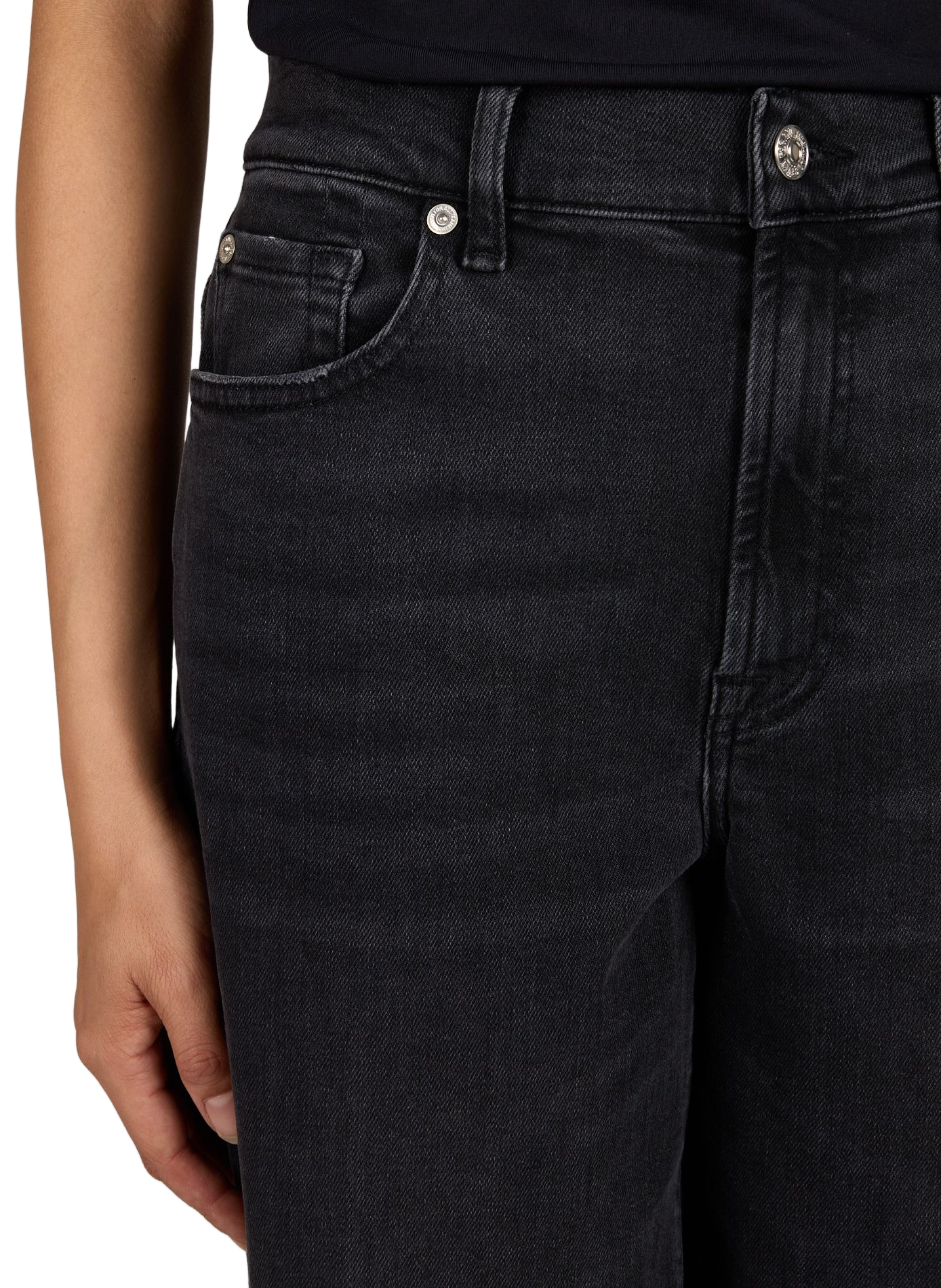 Straight-cut Jeans 7 FOR ALL MANKIND Black