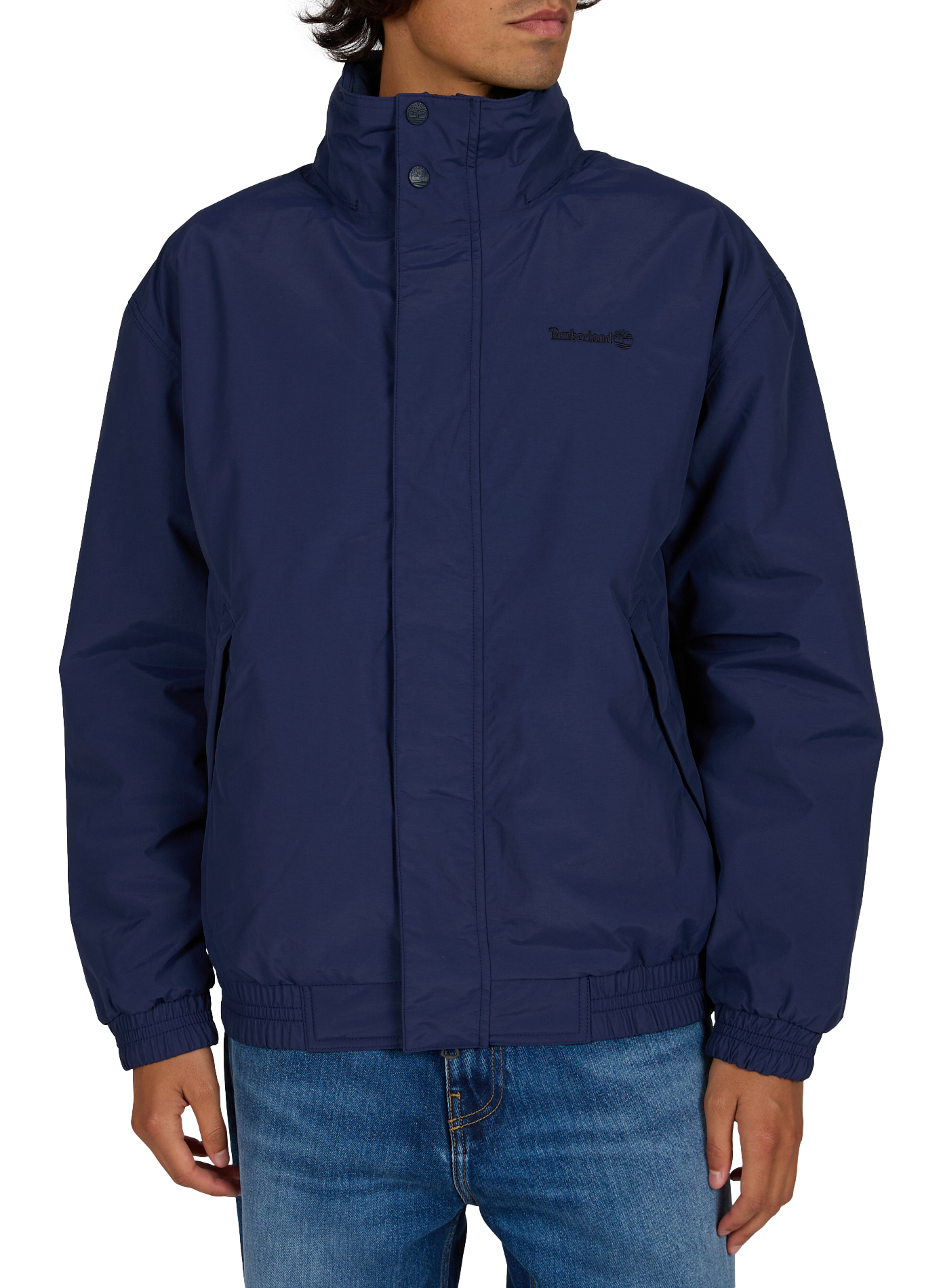 Rechte jas met capuchon en opstaande kraag TIMBERLAND Blauw