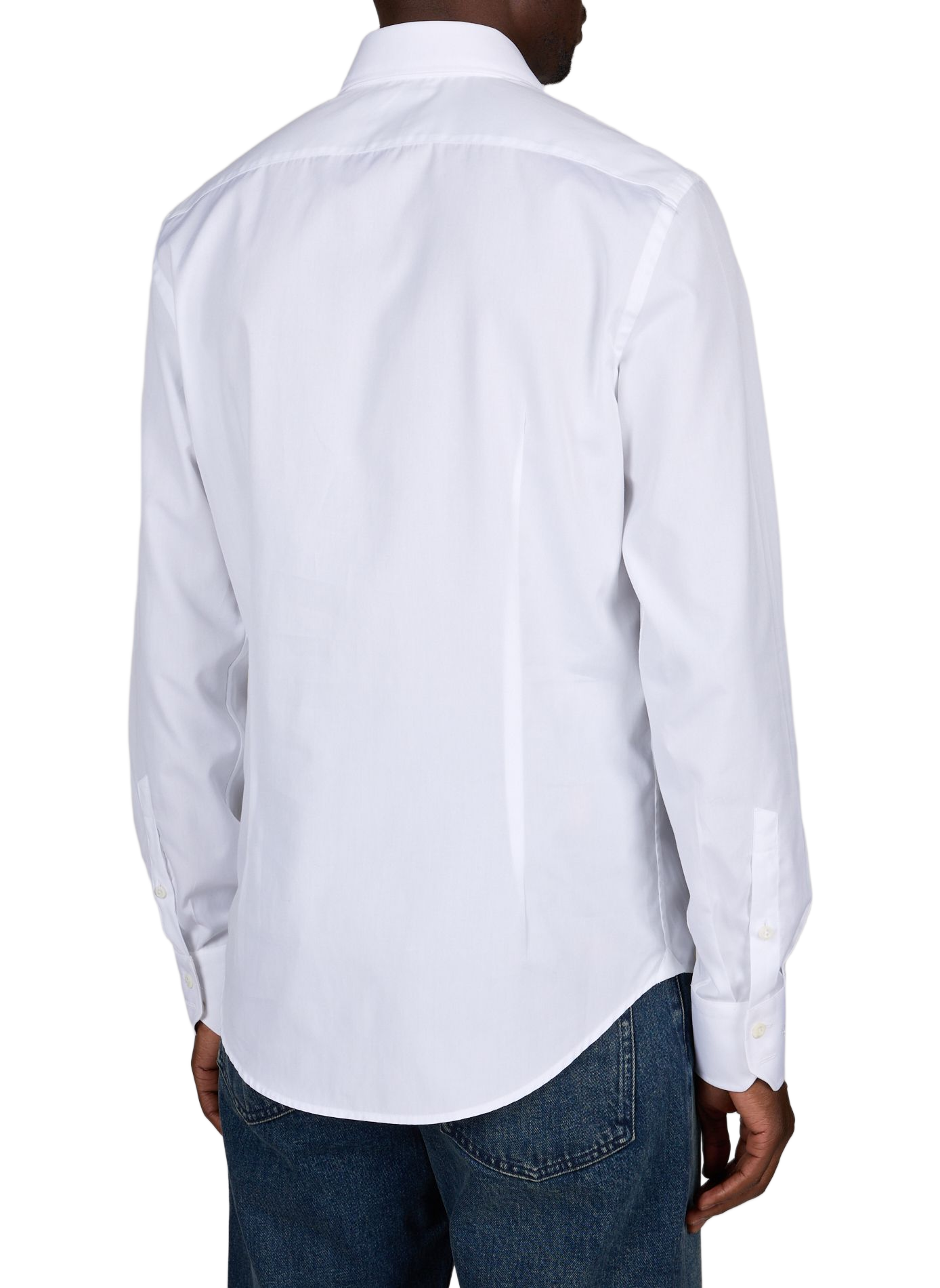 Chemise col classique manches contrastantes en coton VAN LAACK White