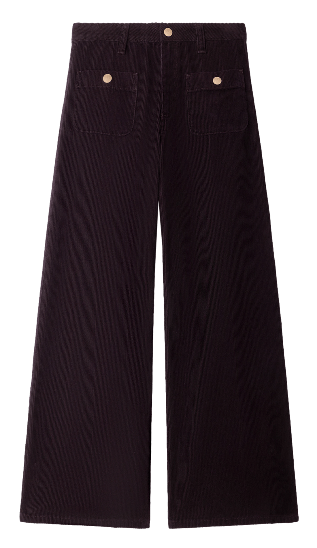 Pantalon large taille haute uni SANDRO Rouge