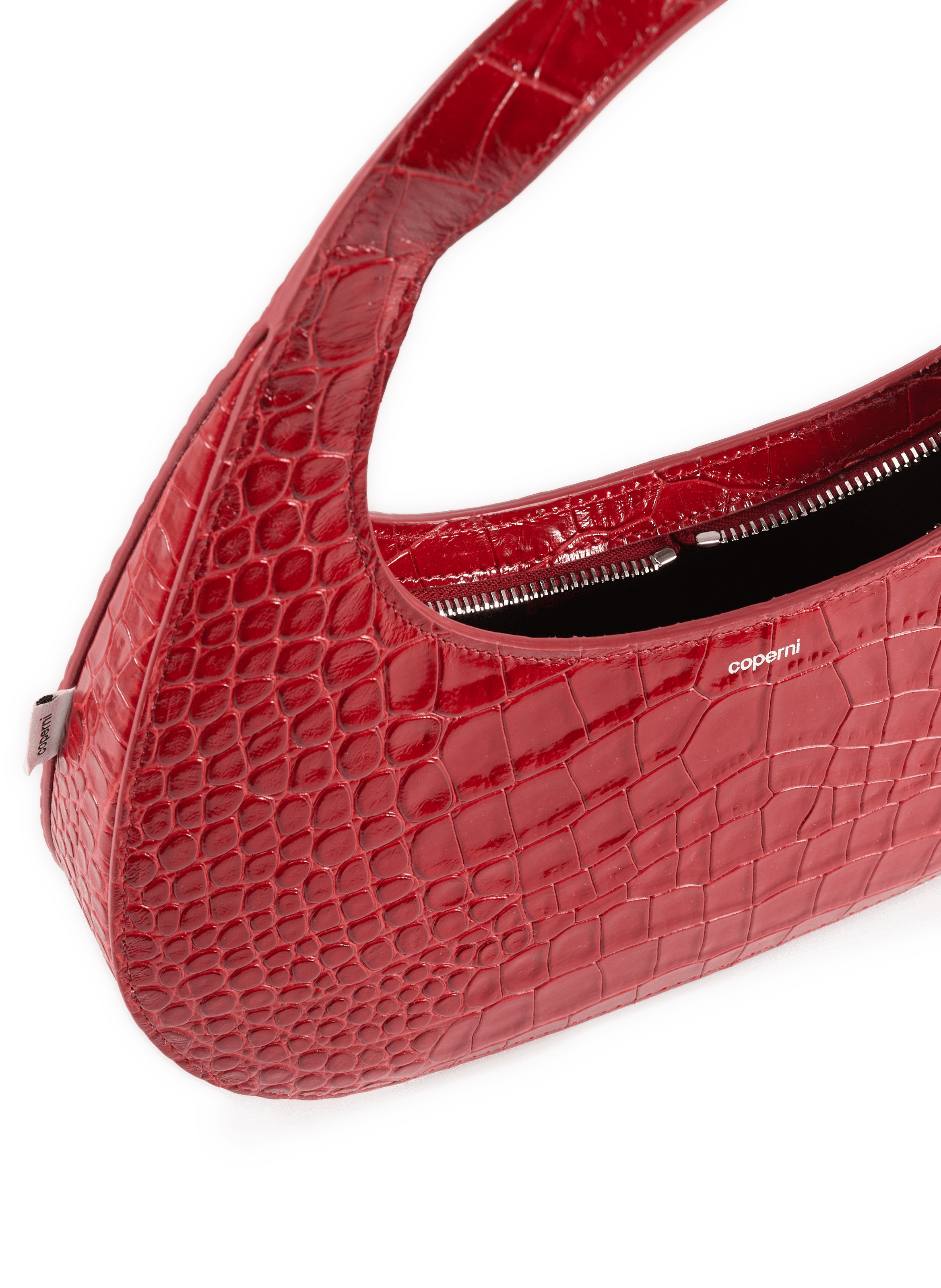 Loop Swipe croco leather handbag COPERNI Red