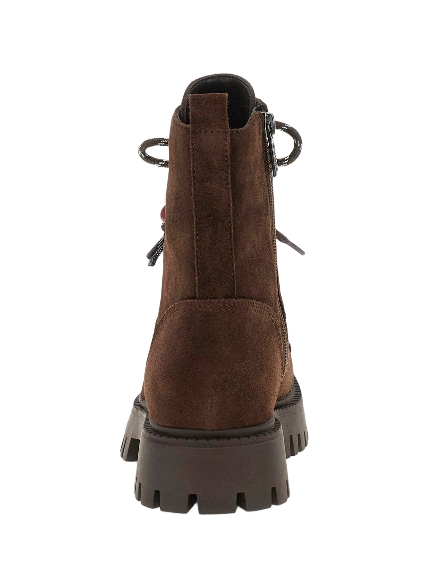 Bottines à lacets en cuir daim GUESS Marron