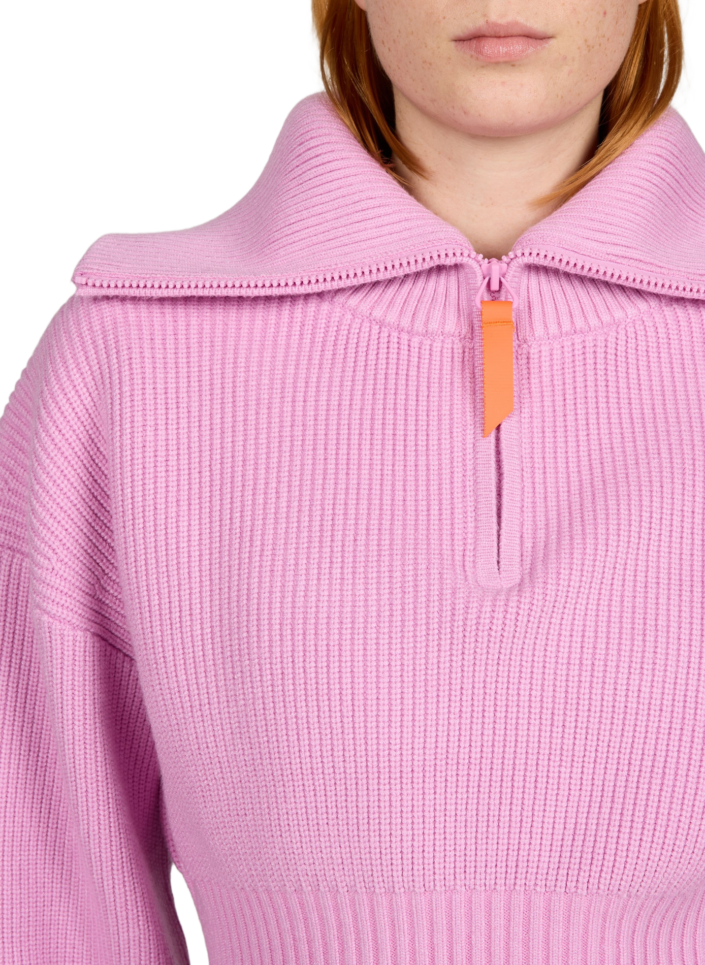 Kurzer Oversize-Pullover aus Baumwollmischung GERTRUDE Violett