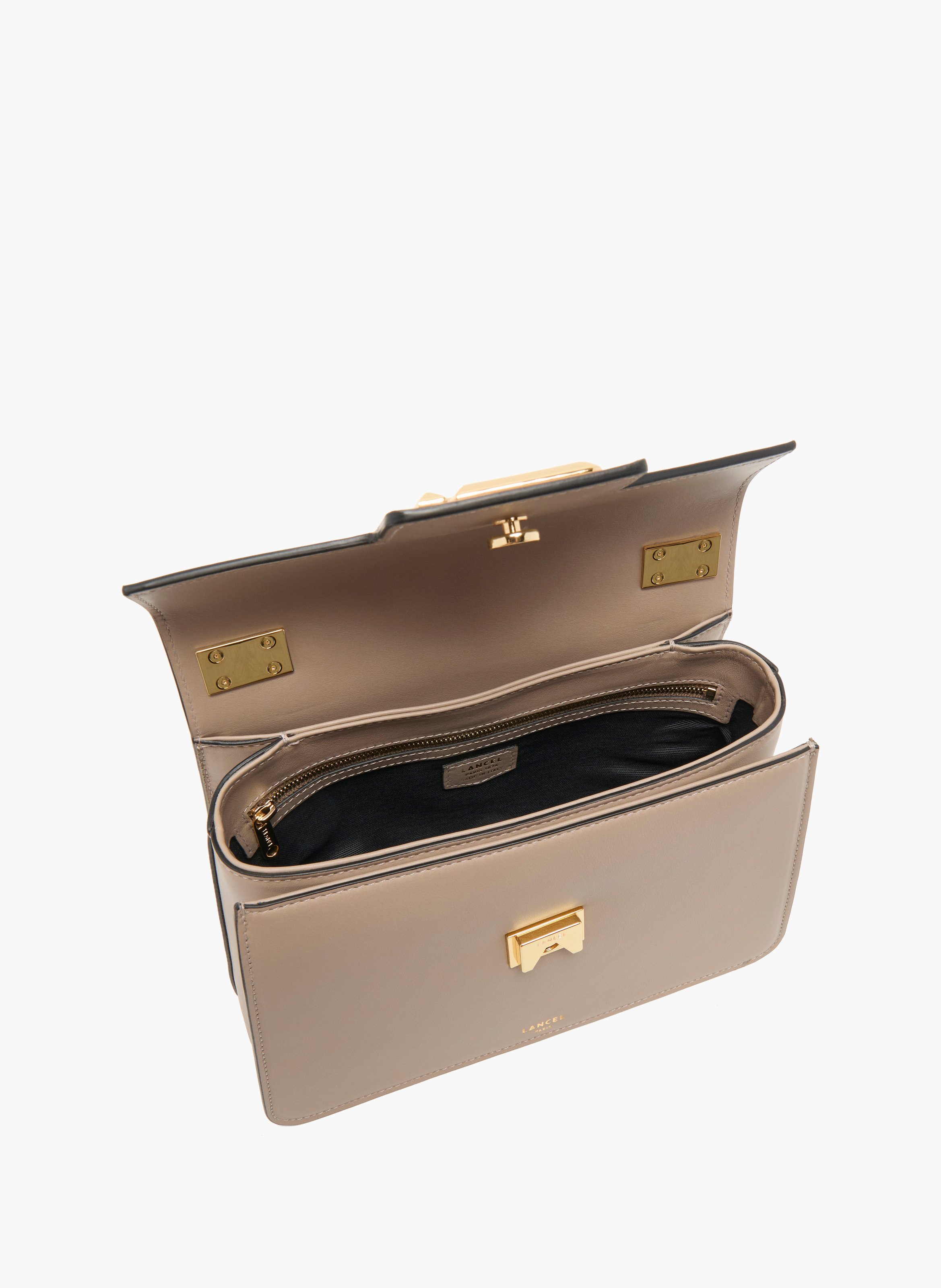 Sac porté main m angèle de lancel en cuir LANCEL Gris
