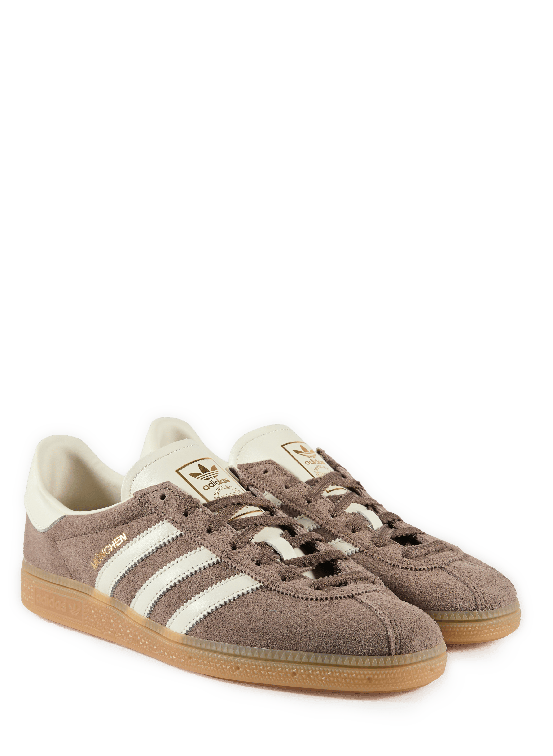 Lage leren sneakers ADIDAS Bruin