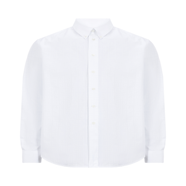 Givenchy Monogrammed Cotton Shirt In White