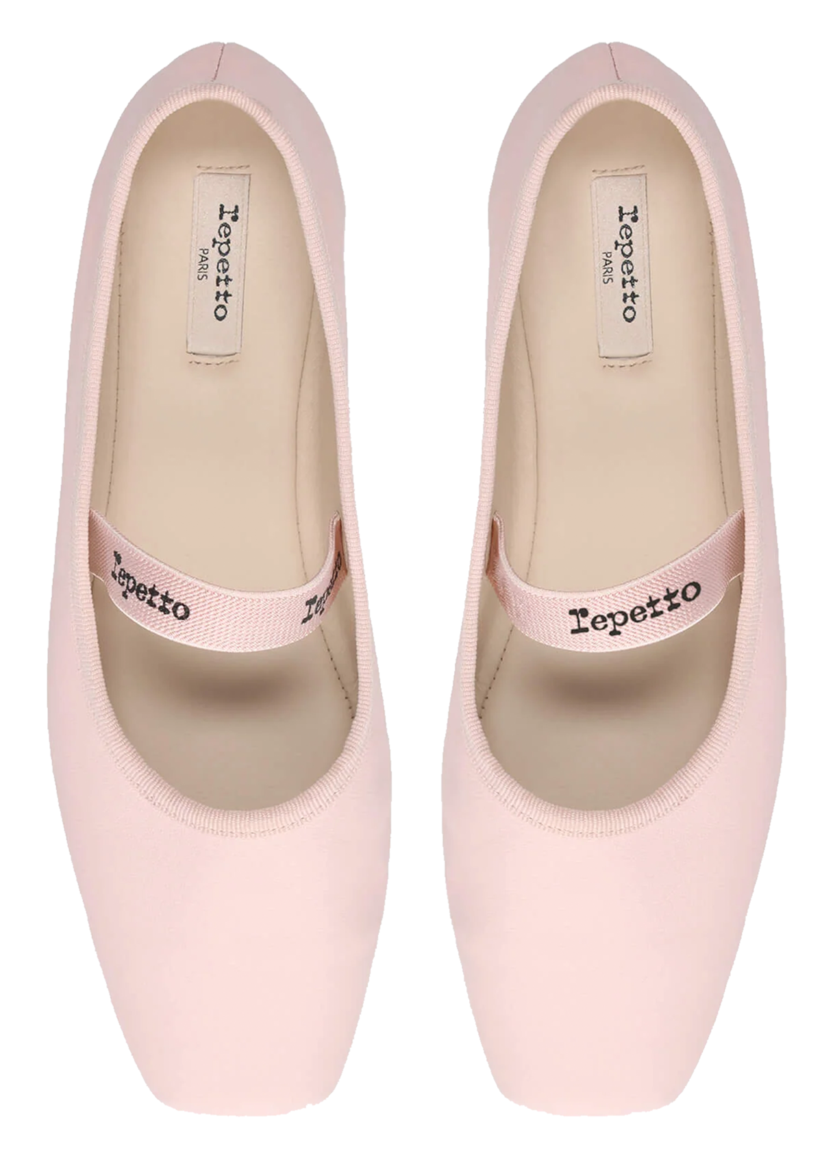 Ballerines en cuir lisbeth REPETTO Rose