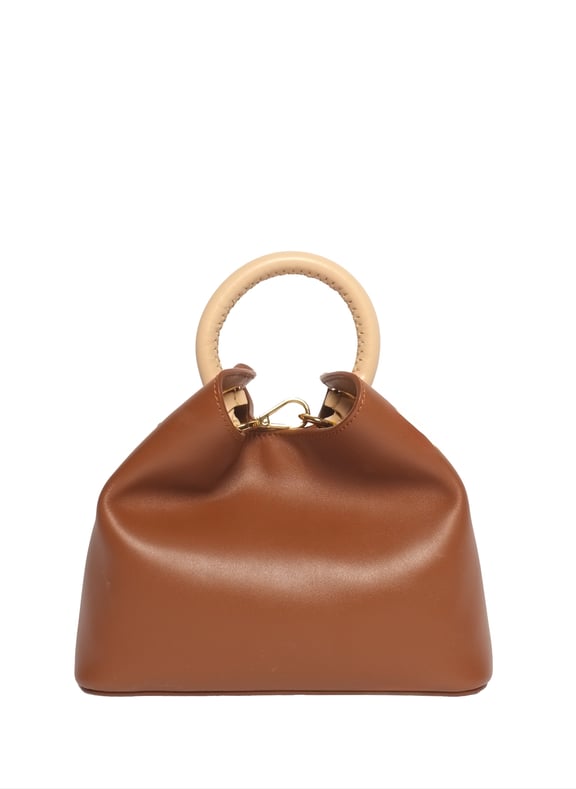Sac à main baozi en cuir Marron by ELLEME ELLEME Sac à main baozi en cuir Marron