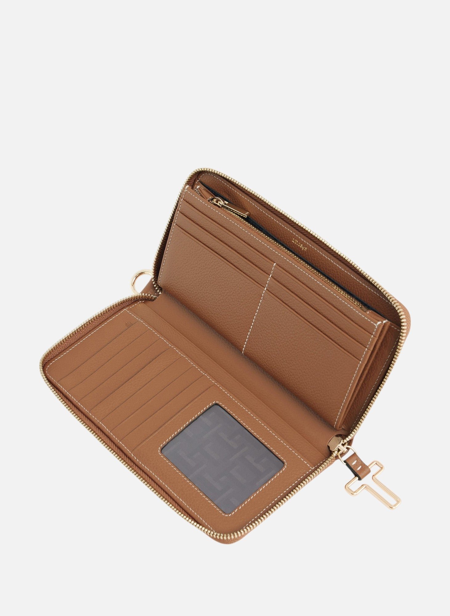 Compagnon zippé juliette en cuir grainé LE TANNEUR Marron