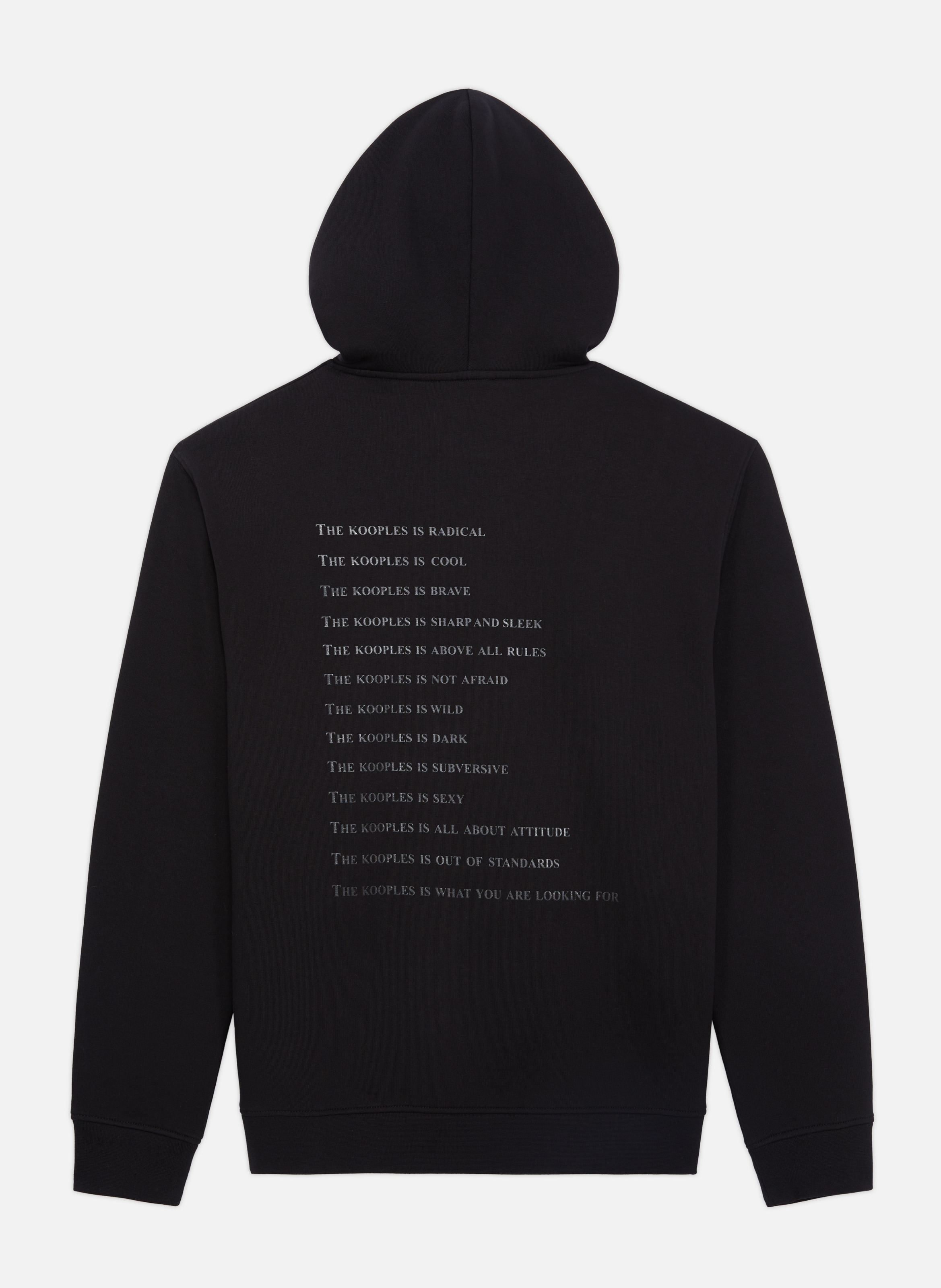 Sweatshirt à capuche en coton what is THE KOOPLES Noir