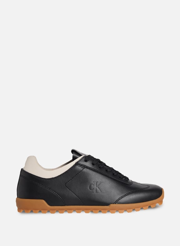 Baskets en cuir Noir by CALVIN KLEIN CALVIN KLEIN Baskets en cuir Noir