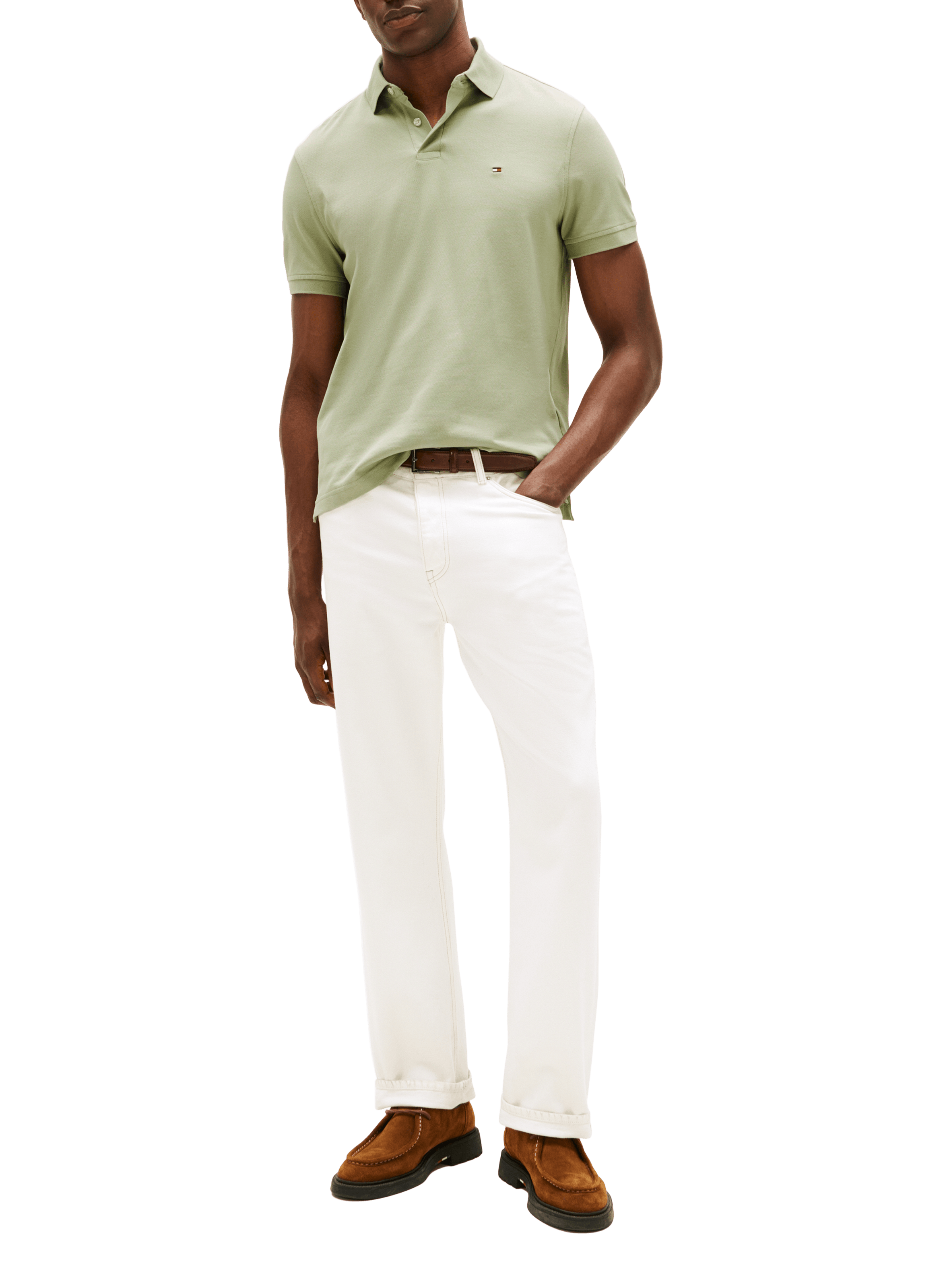 Iconic 1985 organic cotton polo shirt TOMMY HILFIGER Green