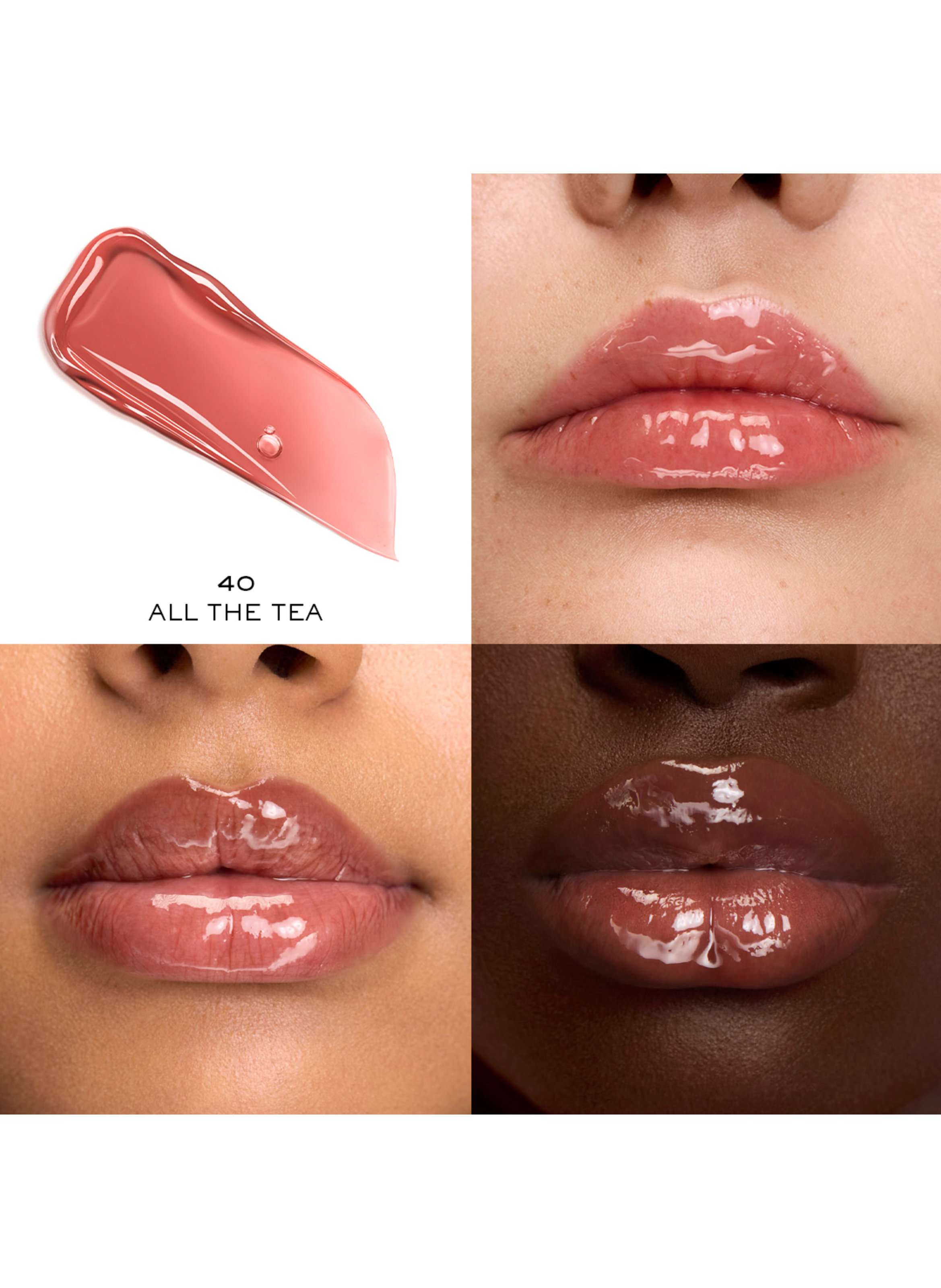 Lip Idôle Gloss Lip Oil LANCÔME 40 all the tea