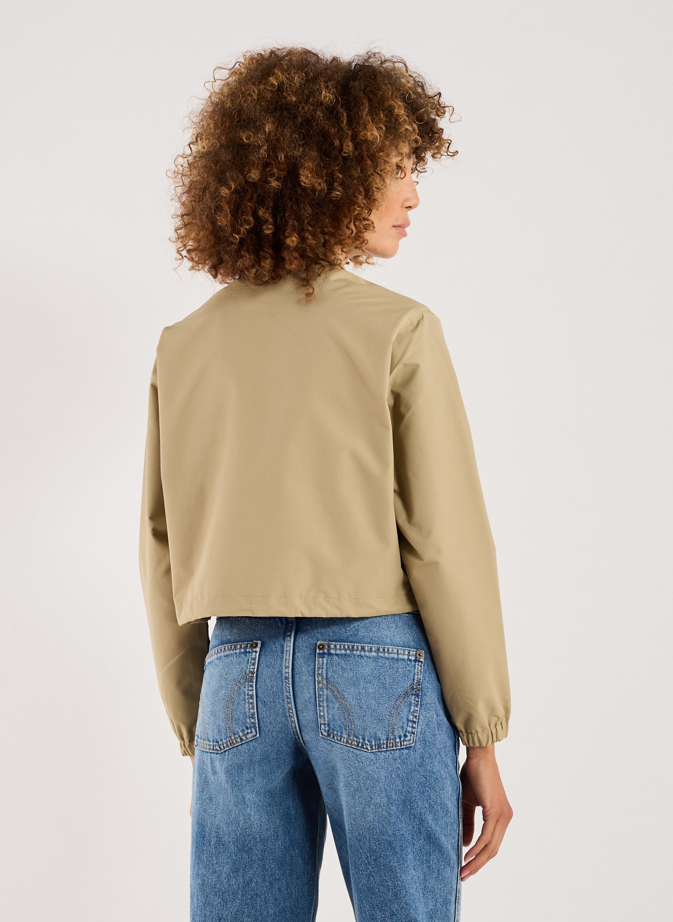 Short jacket with classic collar DICKIES Khaki
