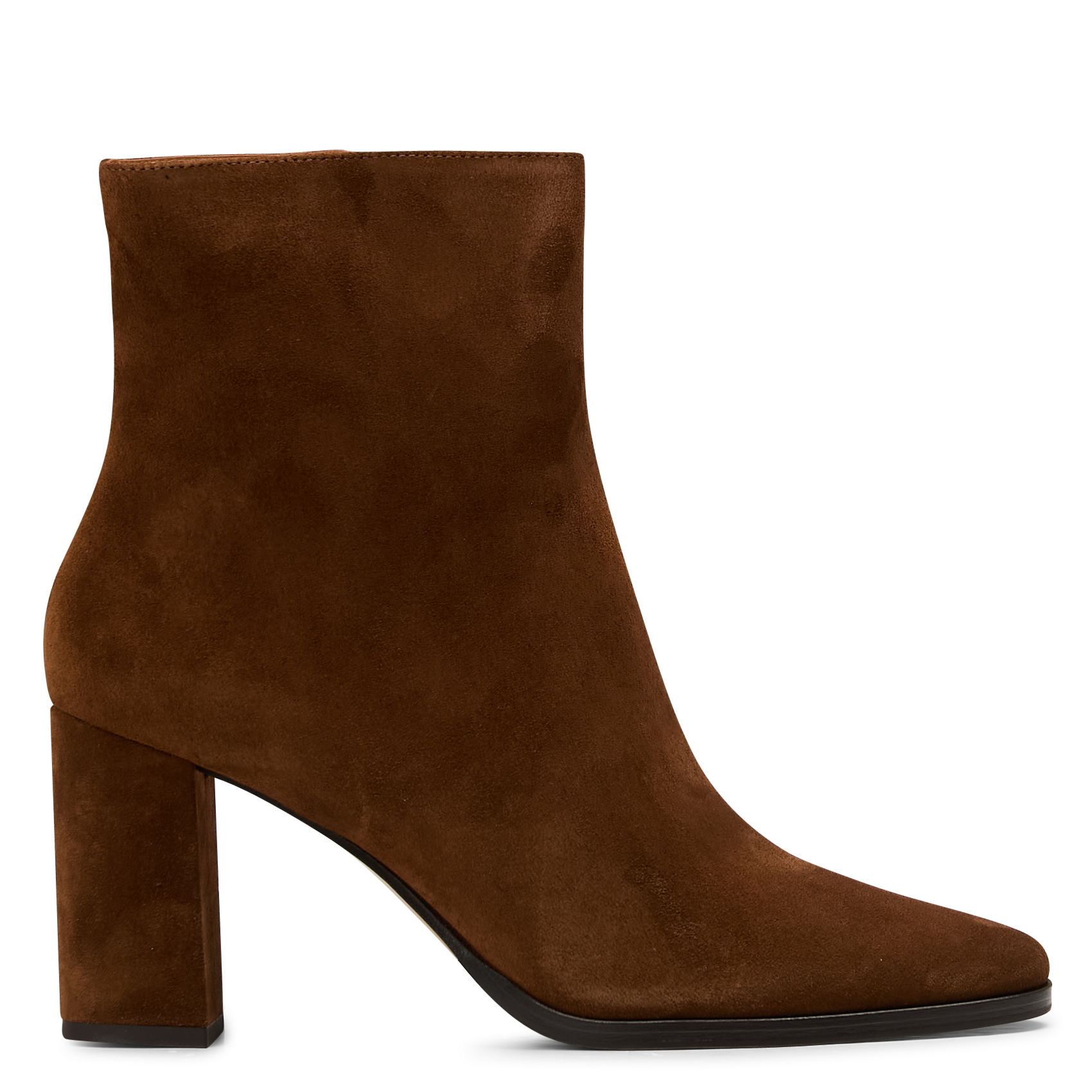 Bottines en cuir velours n°822 RIVECOUR Marron