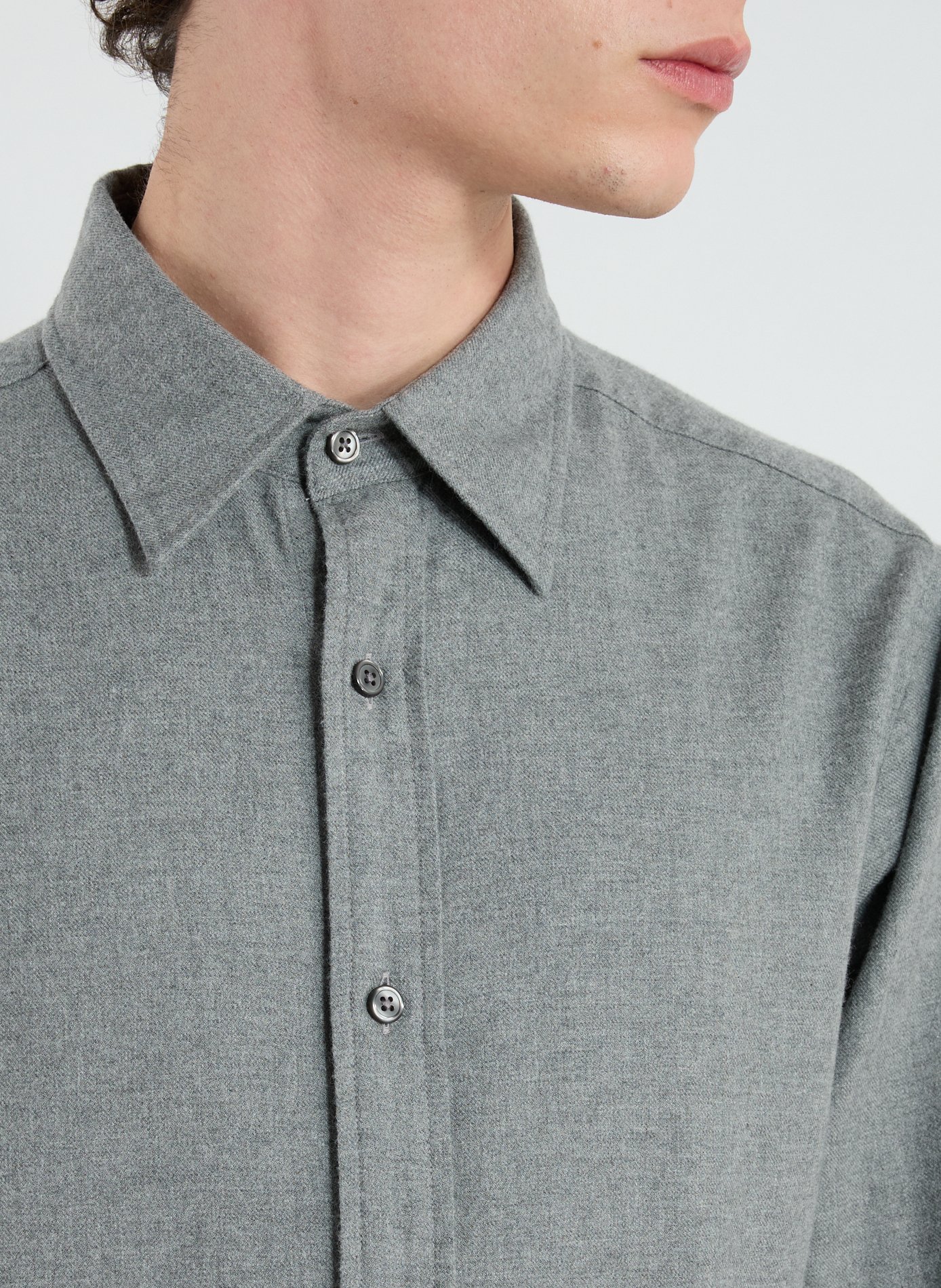 Chemise col classique manches contrastantes en coton GANT Grey