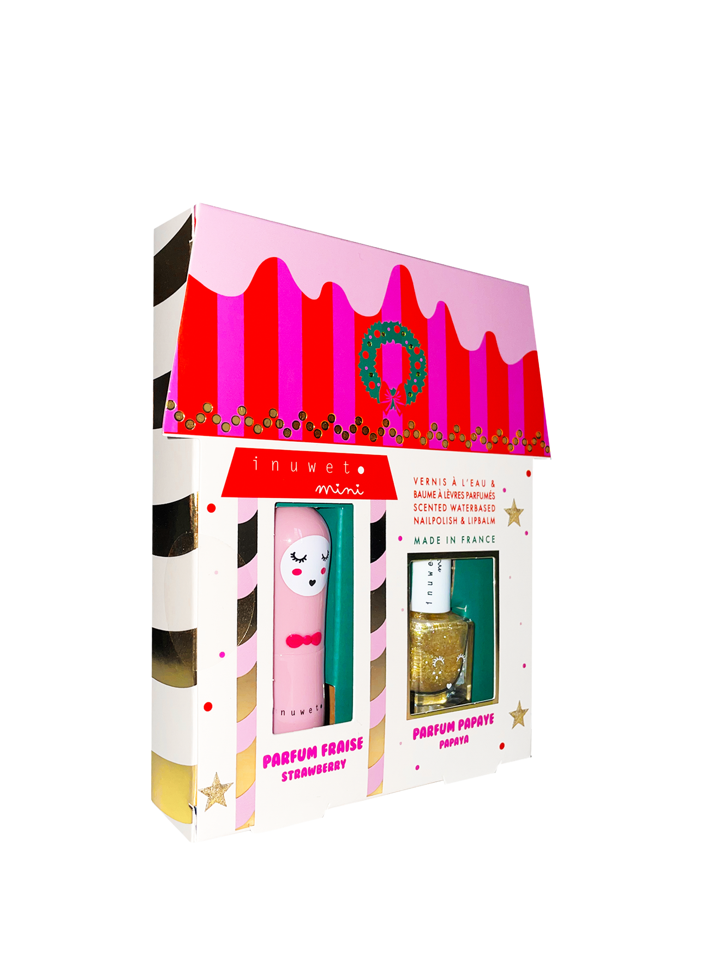 Maison Juliette - Baume Fraise - Vernis à l'eau Papaye INUWET No color