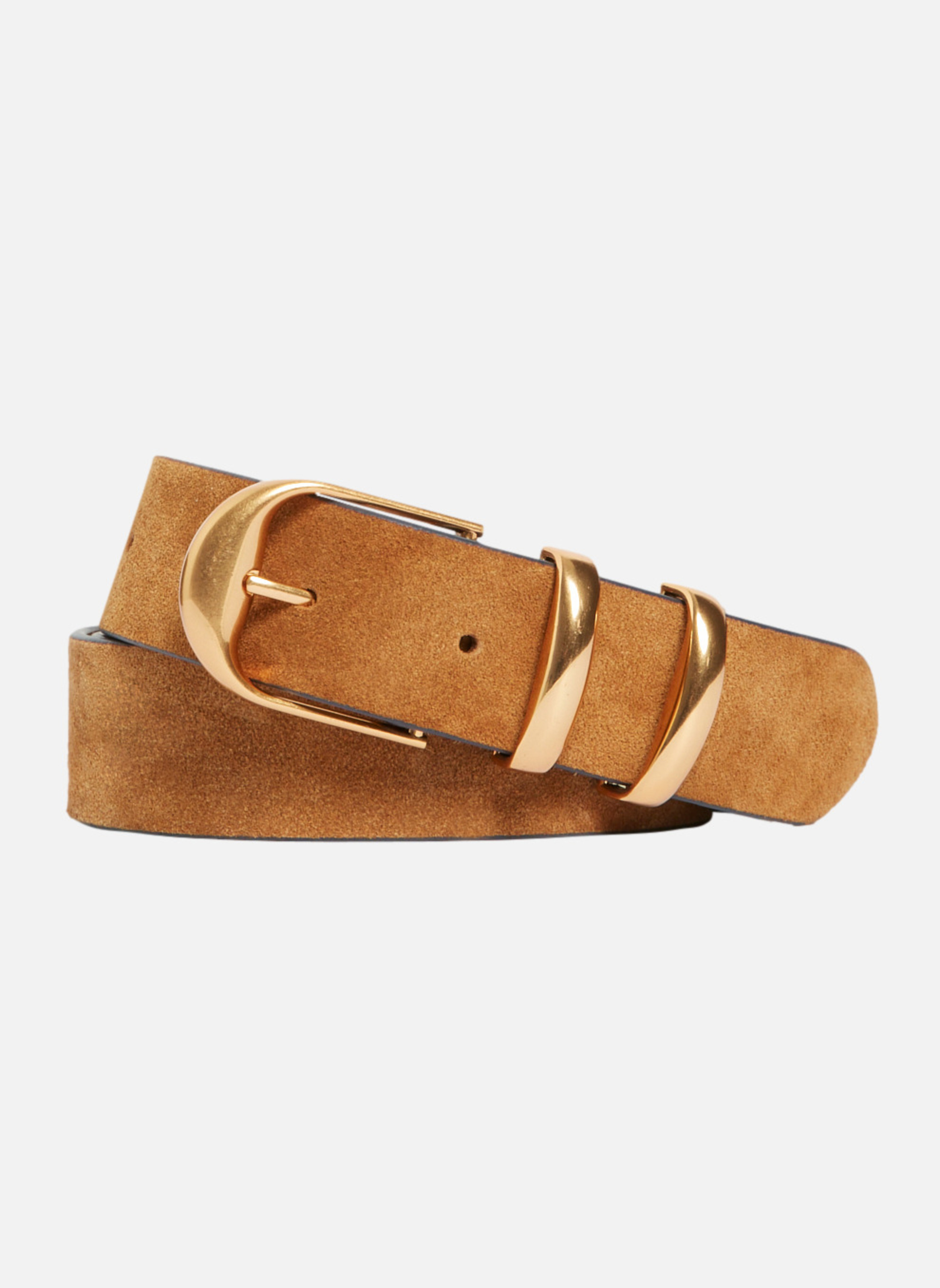 Ceinture 30mm en cuir caramel VANESSA BRUNO Marron