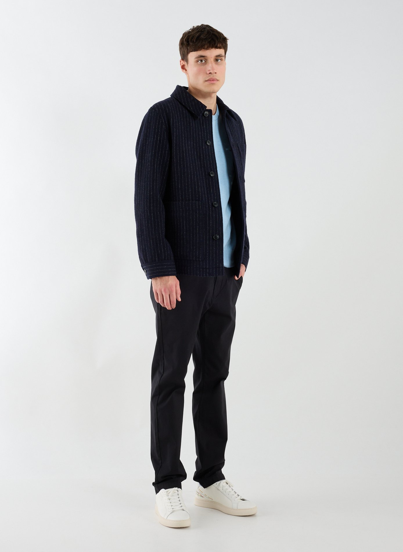 Blouson col classique en laine vierge CLOSED Bleu