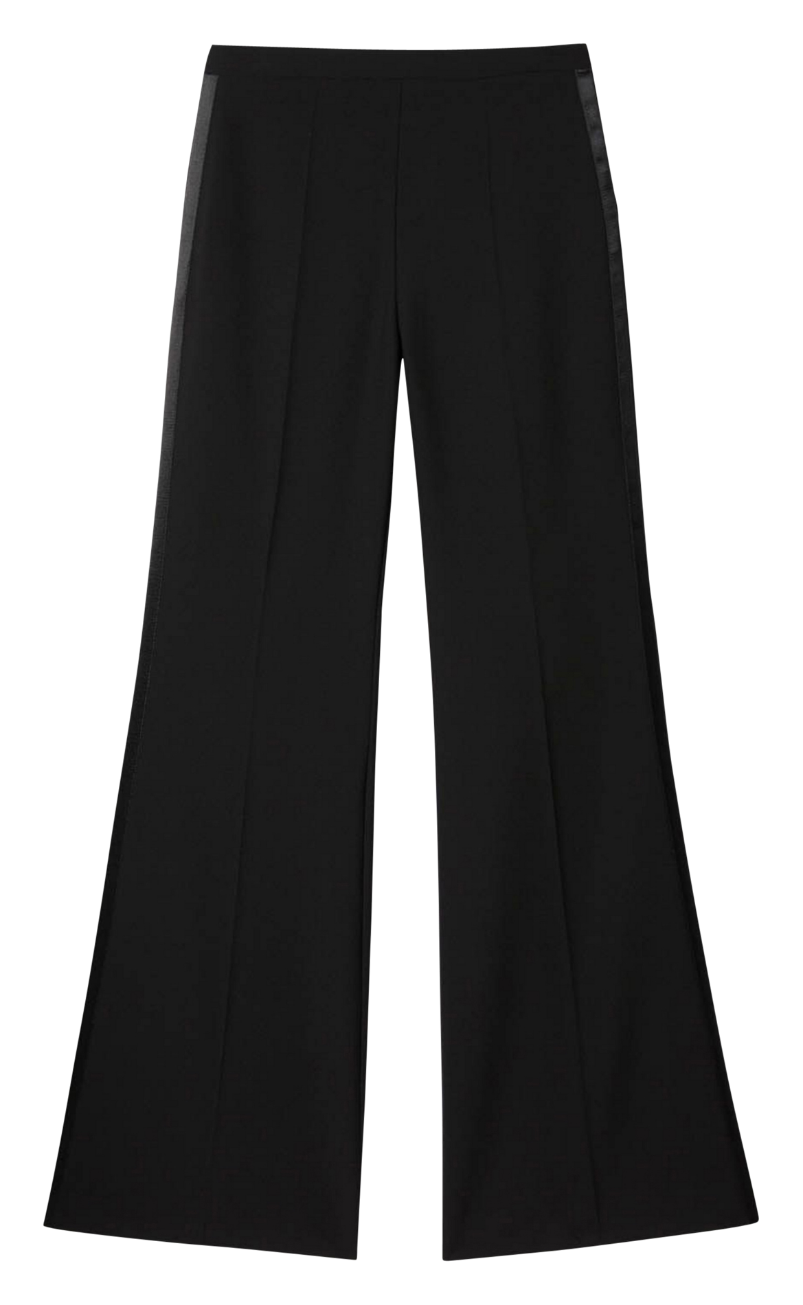 Pantalon flare en laine mélangée SANDRO Noir