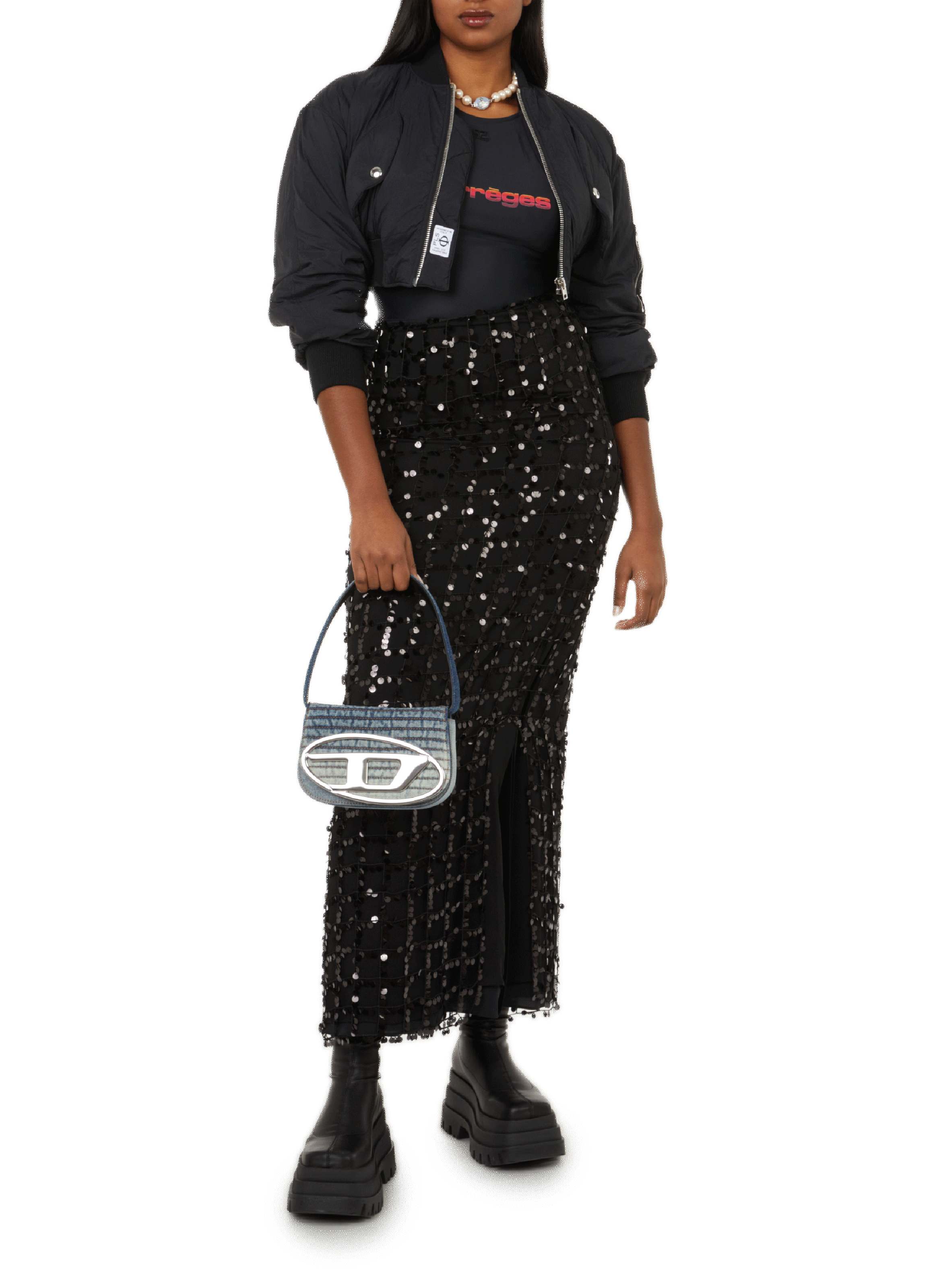 Collier en perles  VIVIENNE WESTWOOD Blanc