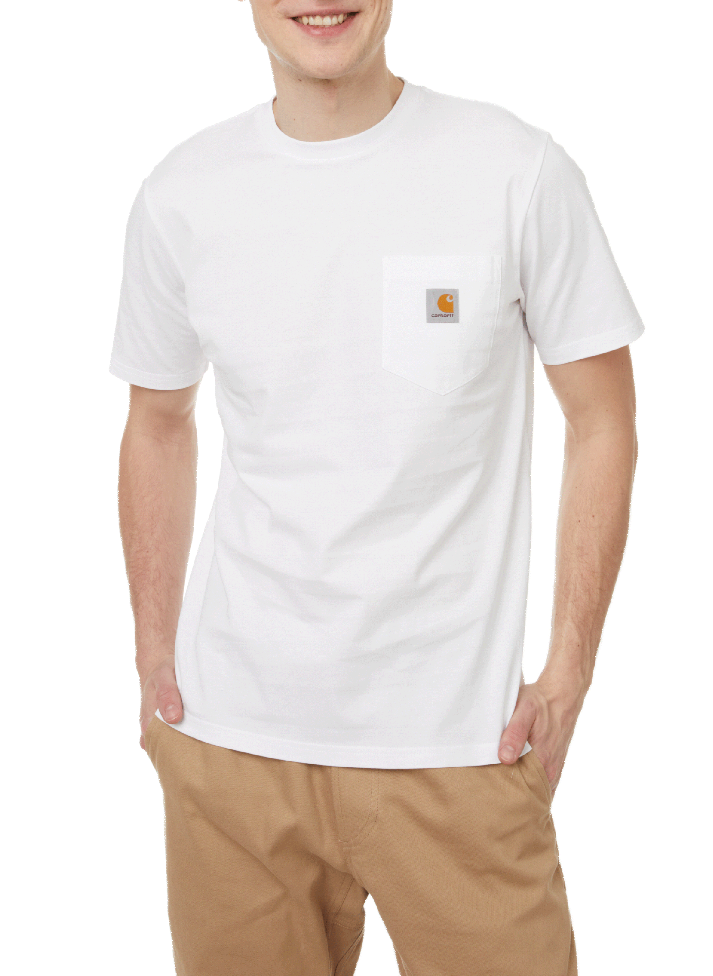 CARHARTT WIP Short-sleeved cotton T-shirt White