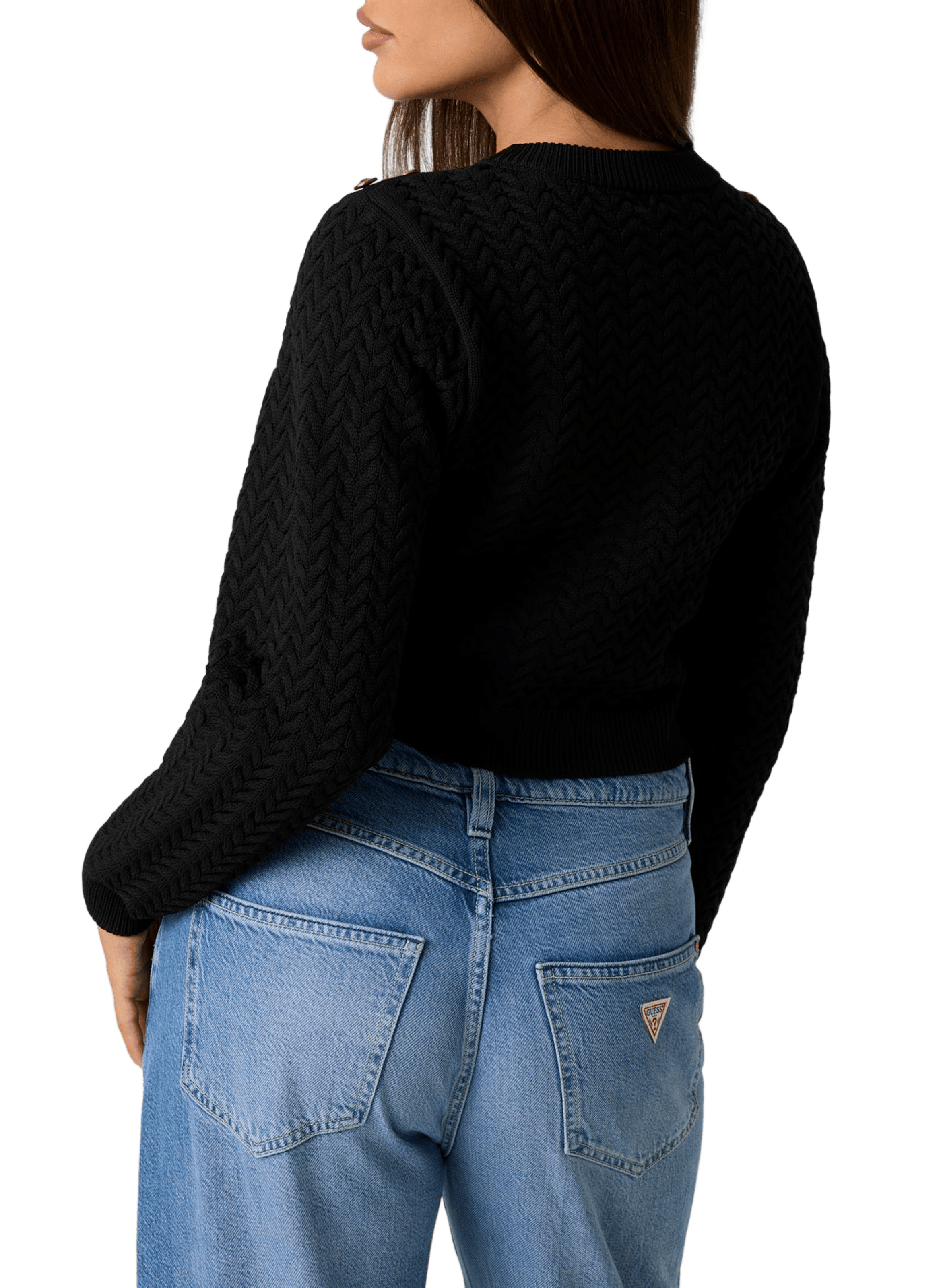 Pull en maille  GUESS Noir