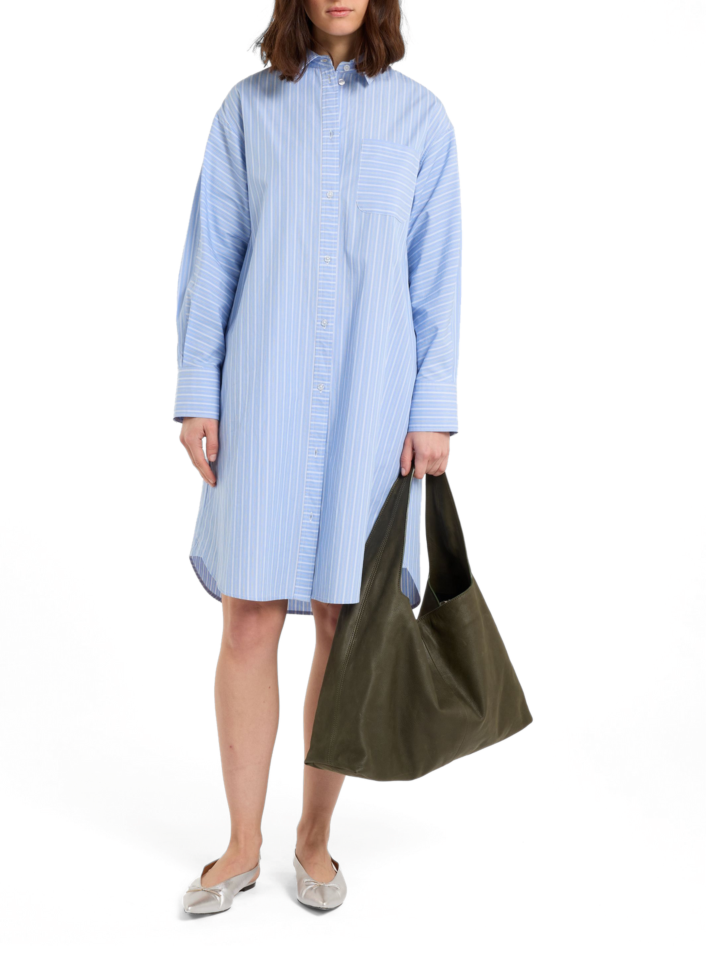 Hobo cowhide leather handbag SAISON 1865 Khaki