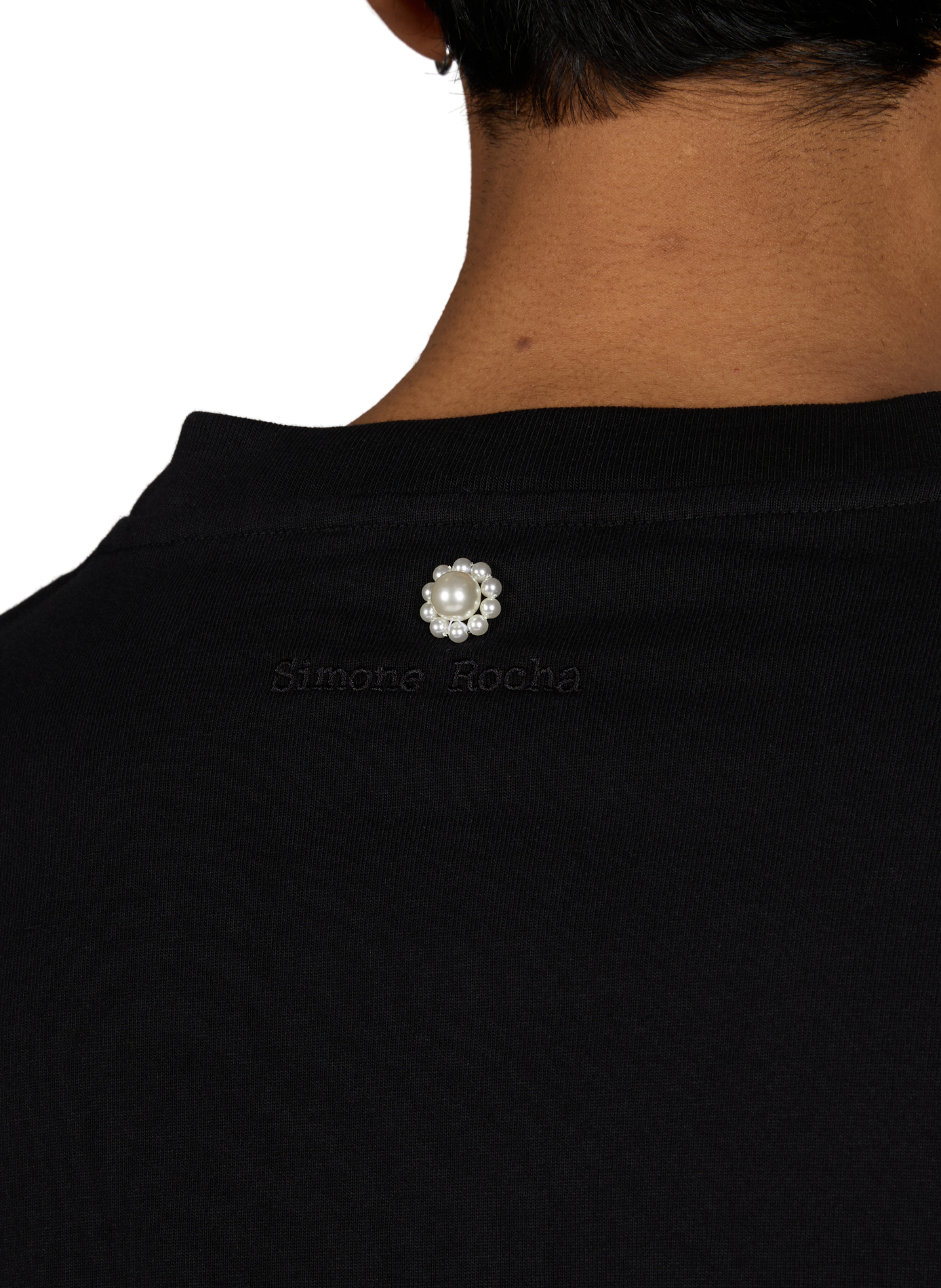 Classic Cotton T-Shirt SIMONE ROCHA Black