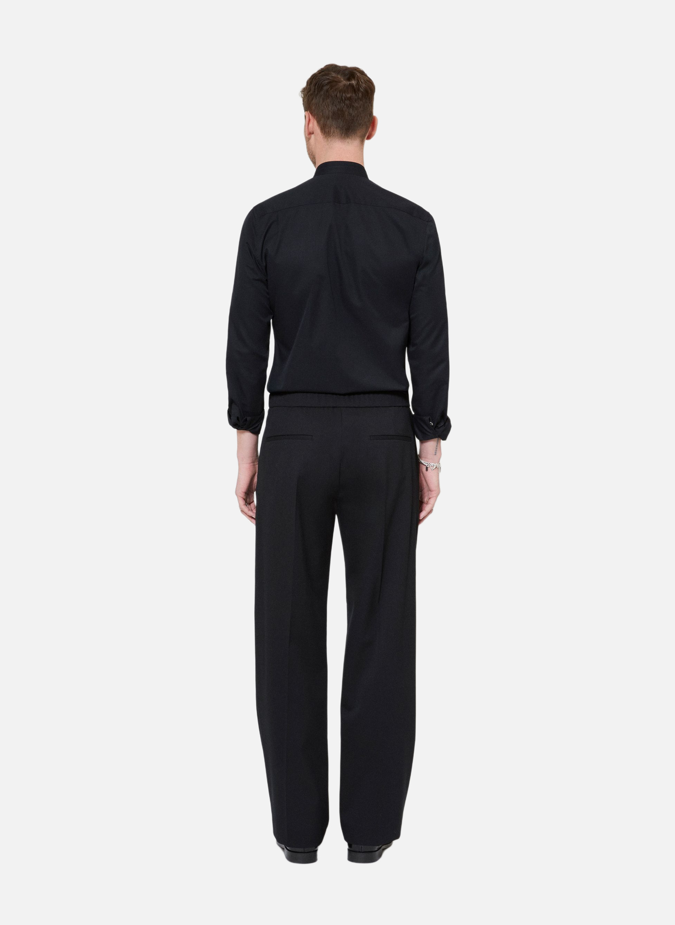 Pantalon semi élastiqué coupe large THE KOOPLES Noir